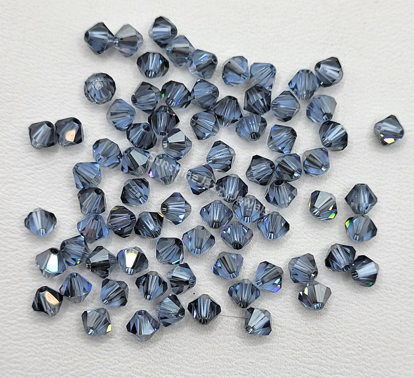 #5328 - Swarovski Crystal 4mm Bicones - Satin Effect
