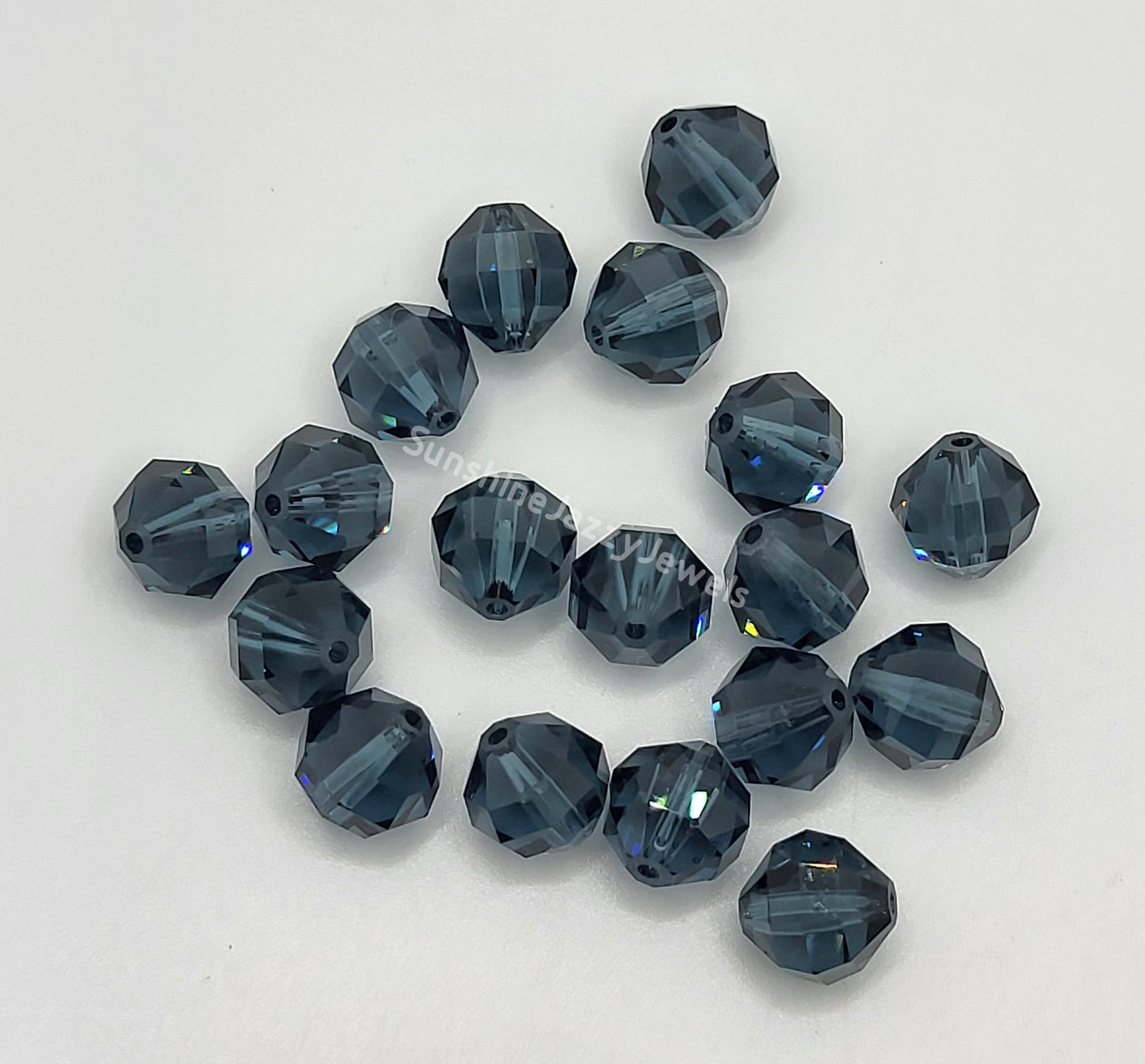 #5004 - Swarovski Crystal 8mm Geometric Round Beads; Multiple Colors