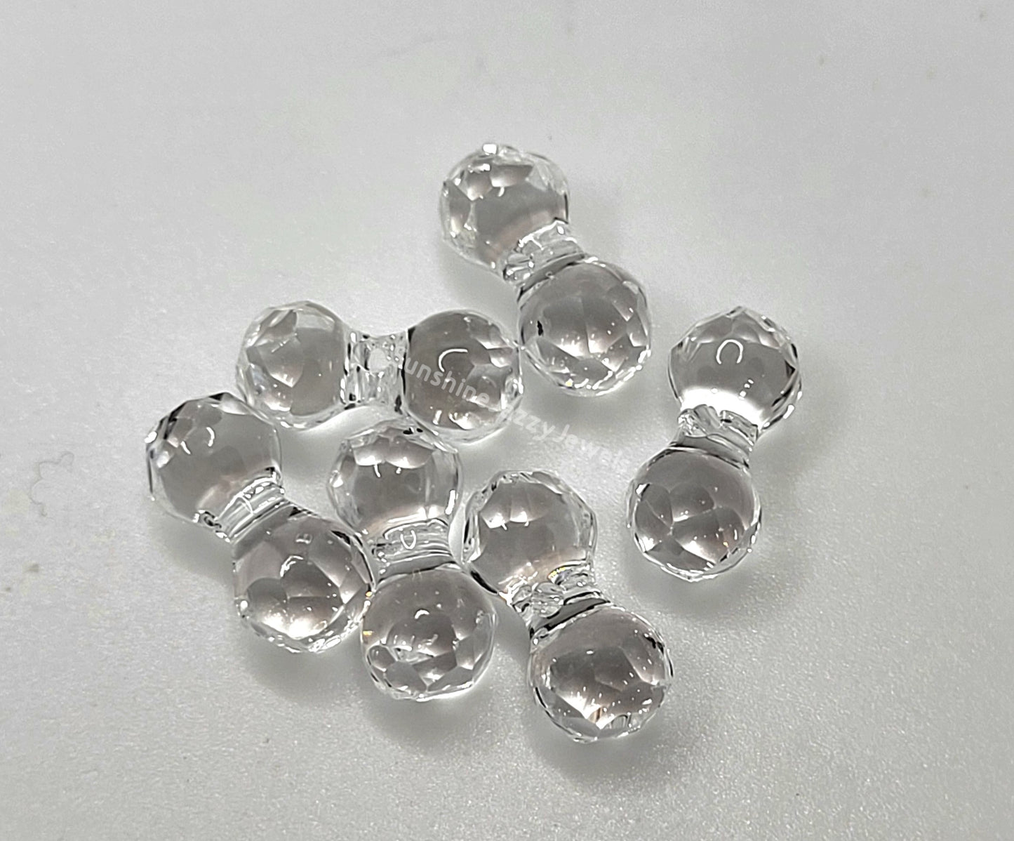 #5150 - 6pc Swarovski Crystal Clear 11x7mm Modular Beads; LAST ONE
