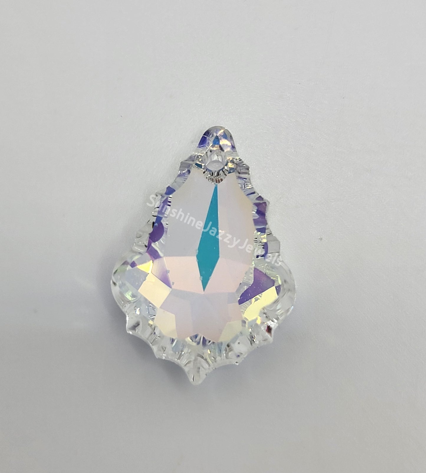 #6091 - Swarovski Crystal Flat Baroque 28mm Pendant; Multiple Colors