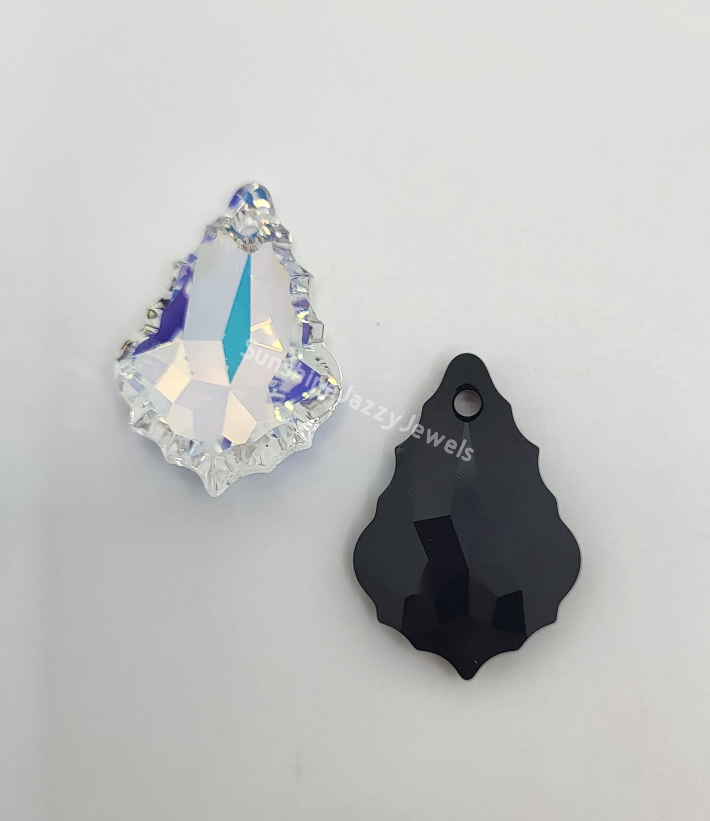 #6091 - Swarovski Crystal Flat Baroque 28mm Pendant; Multiple Colors