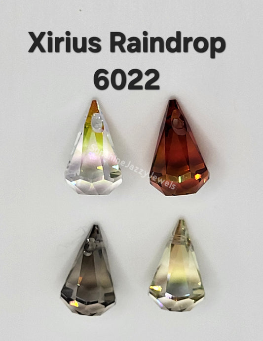 #6022 - Swarovski Crystal Xirius Raindrop Pendants; 2 Sizes; Multiple Colors