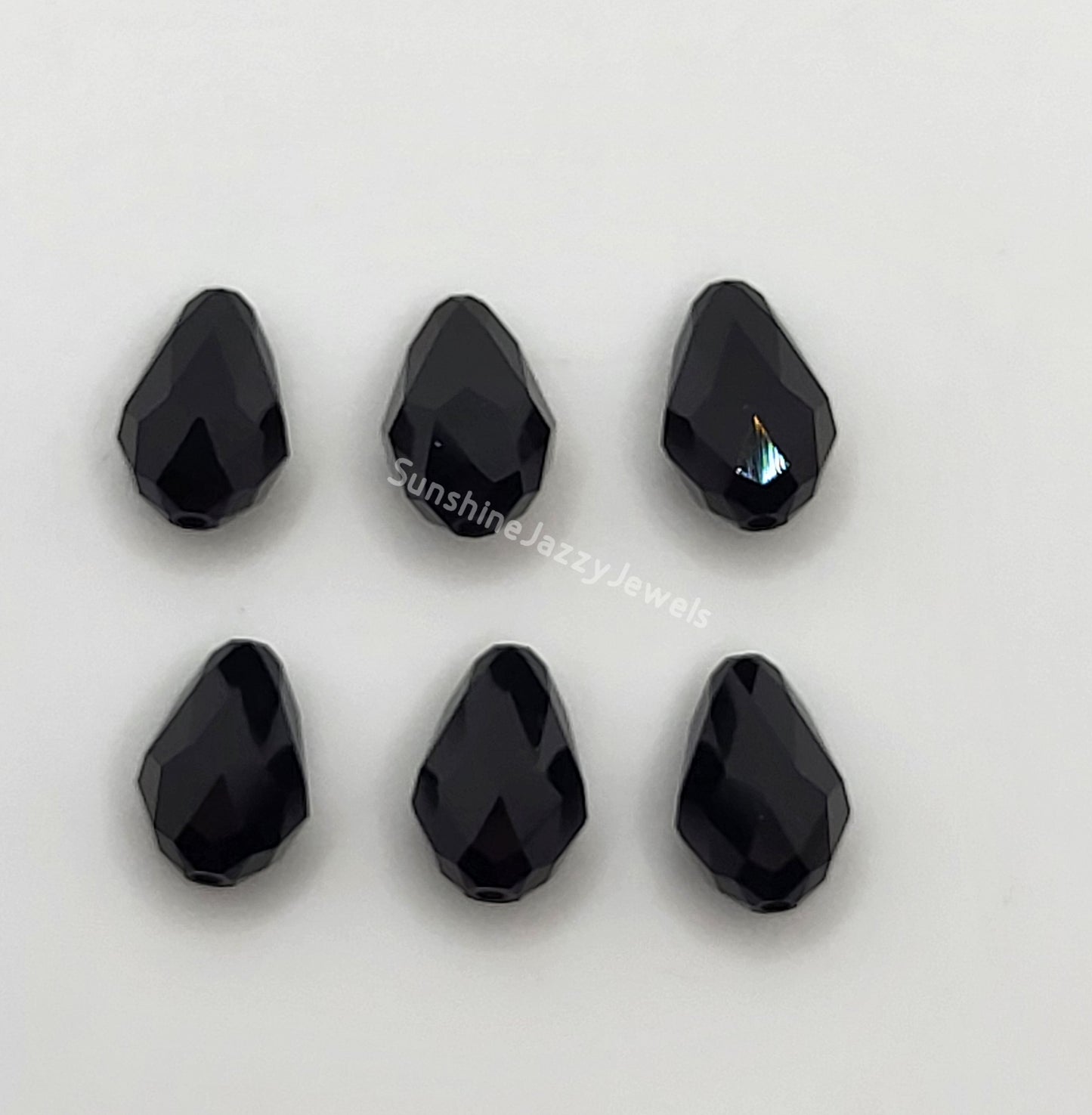 #5500 - Swarovski Crystal 9x6mm Colored Teardrop Beads; 6pc per pack