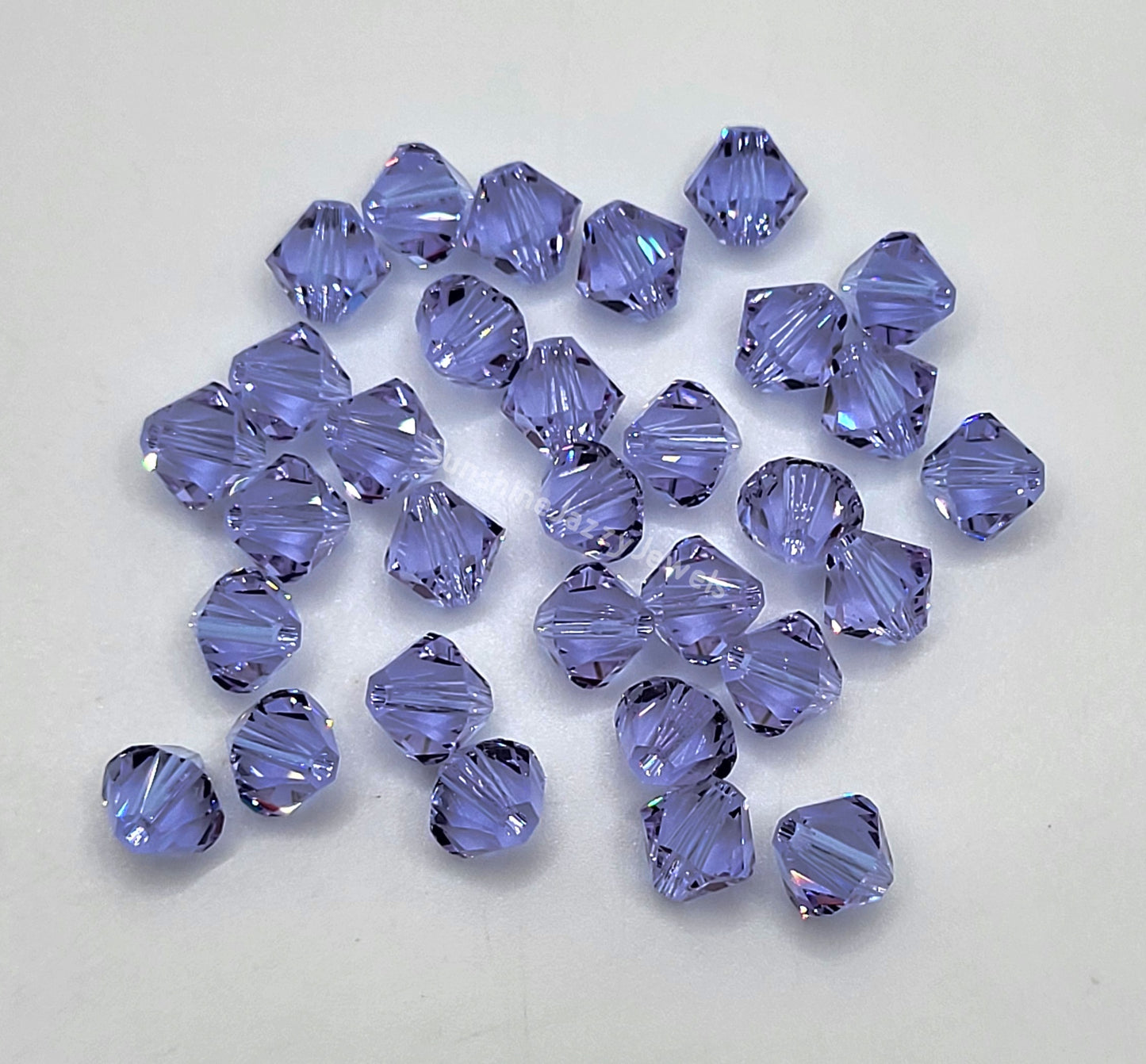 WEB EXCLUSIVE - #5328 - Swarovski Crystal Alexandrite 6mm Bicone Beads; Color Changing