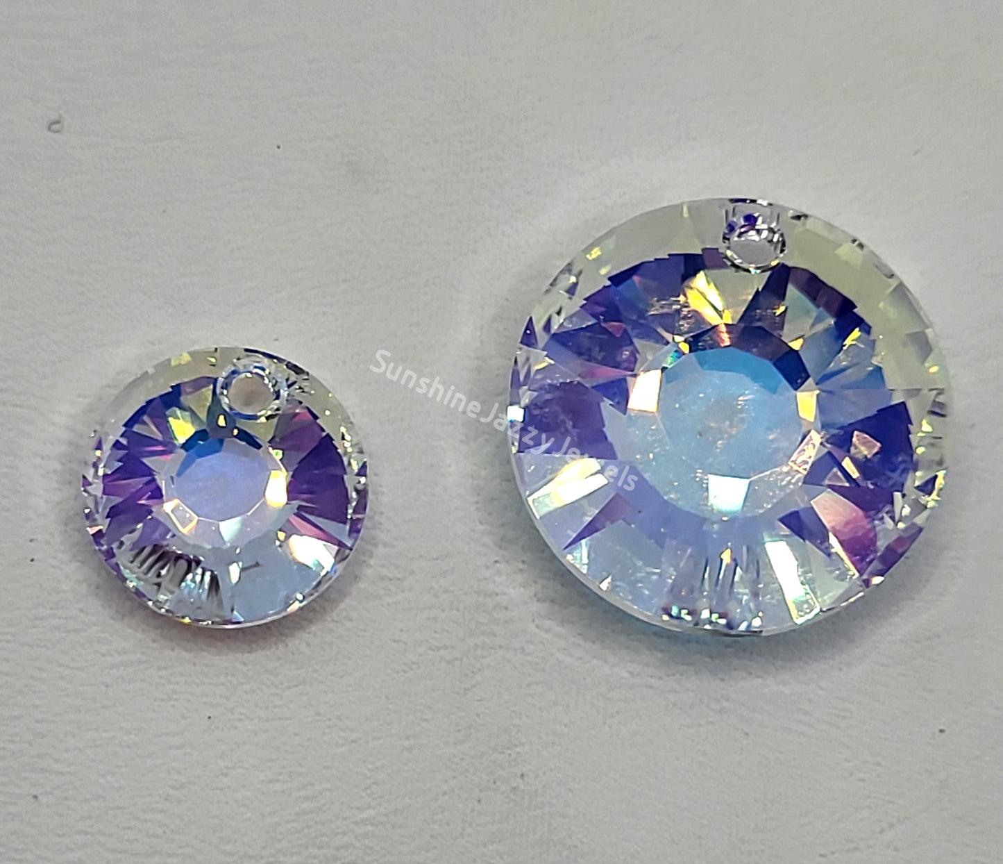 #6724 - Swarovski Crystal Sun Pendants; Many Colors; 12mm or 19mm Size