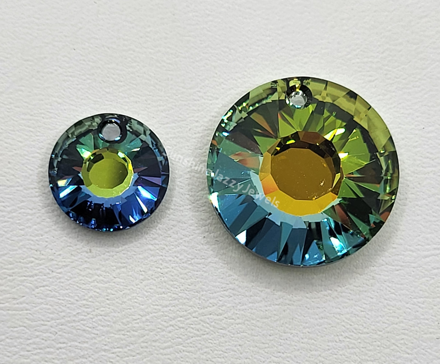 #6724 - Swarovski Crystal Sun Pendants; Many Colors; 12mm or 19mm Size