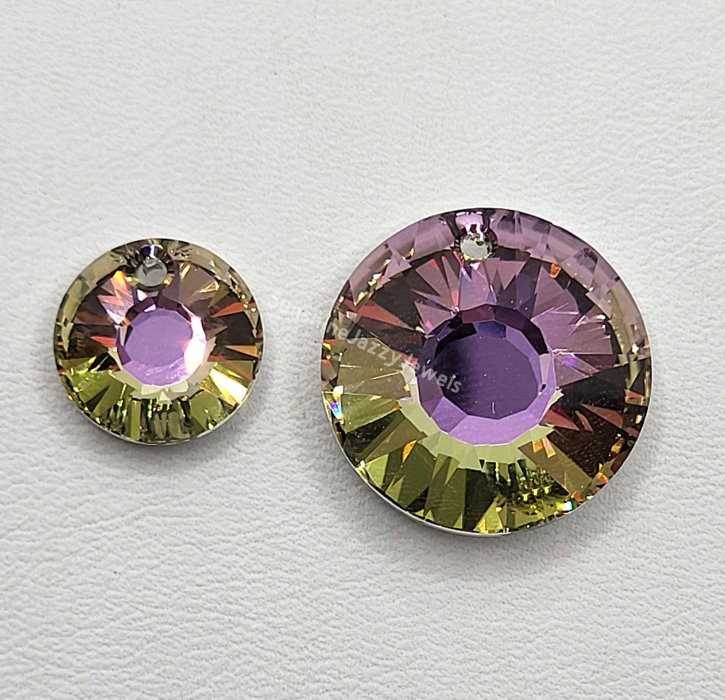 #6724 - Swarovski Crystal Sun Pendants; Many Colors; 12mm or 19mm Size