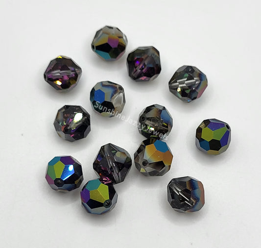 WEB EXCLUSIVE - #5300 - Swarovski Crystal Vitrail Dark 10mm Round Beads