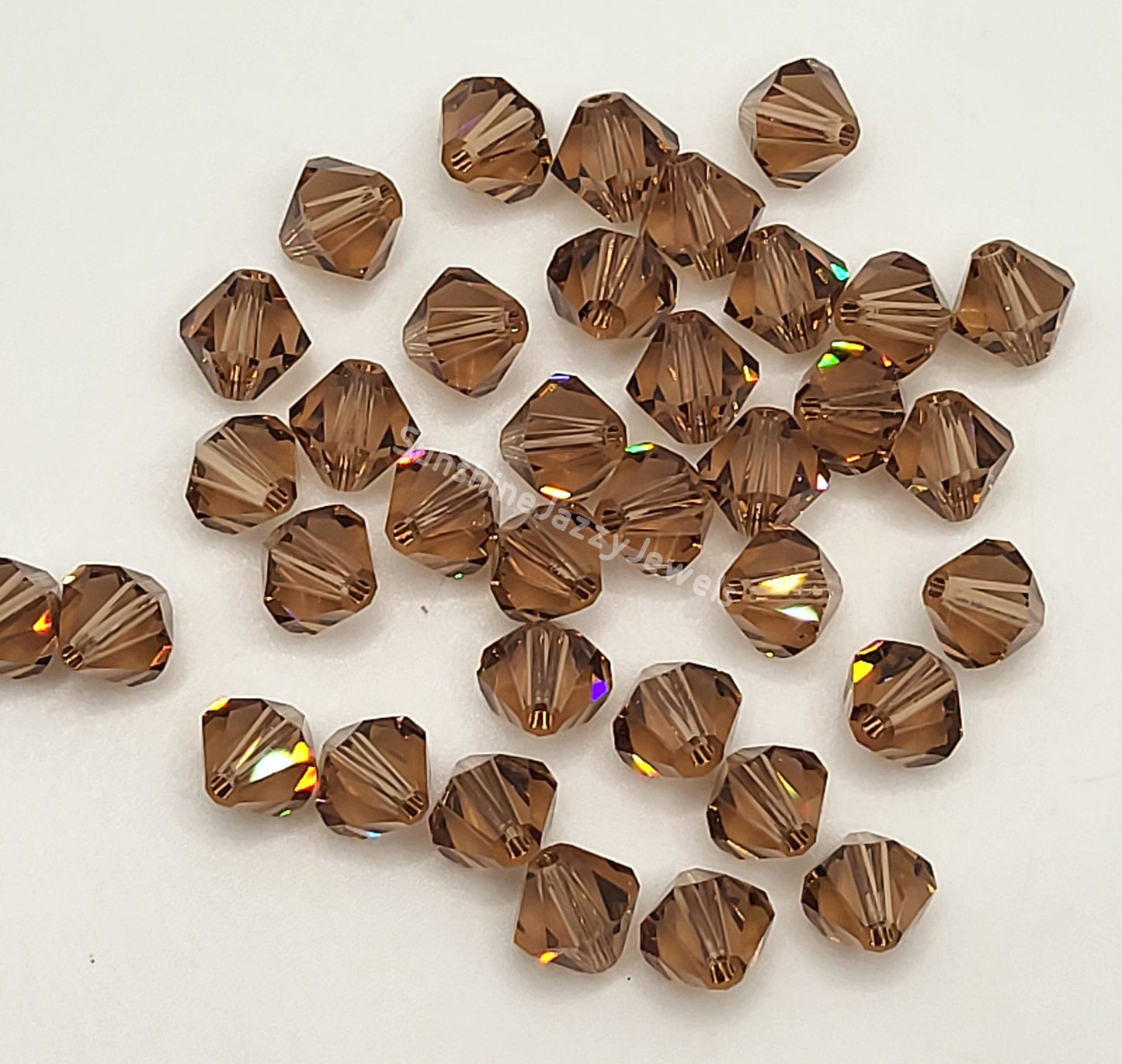 #5328 - Swarovski Crystal 6mm Bicone Beads; Classic Colors; 12pc per pack
