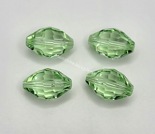 WEB EXCLUSIVE - #5200 - 4pc Swarovski Crystal Chrysolite 15x10mm Oval Beads
