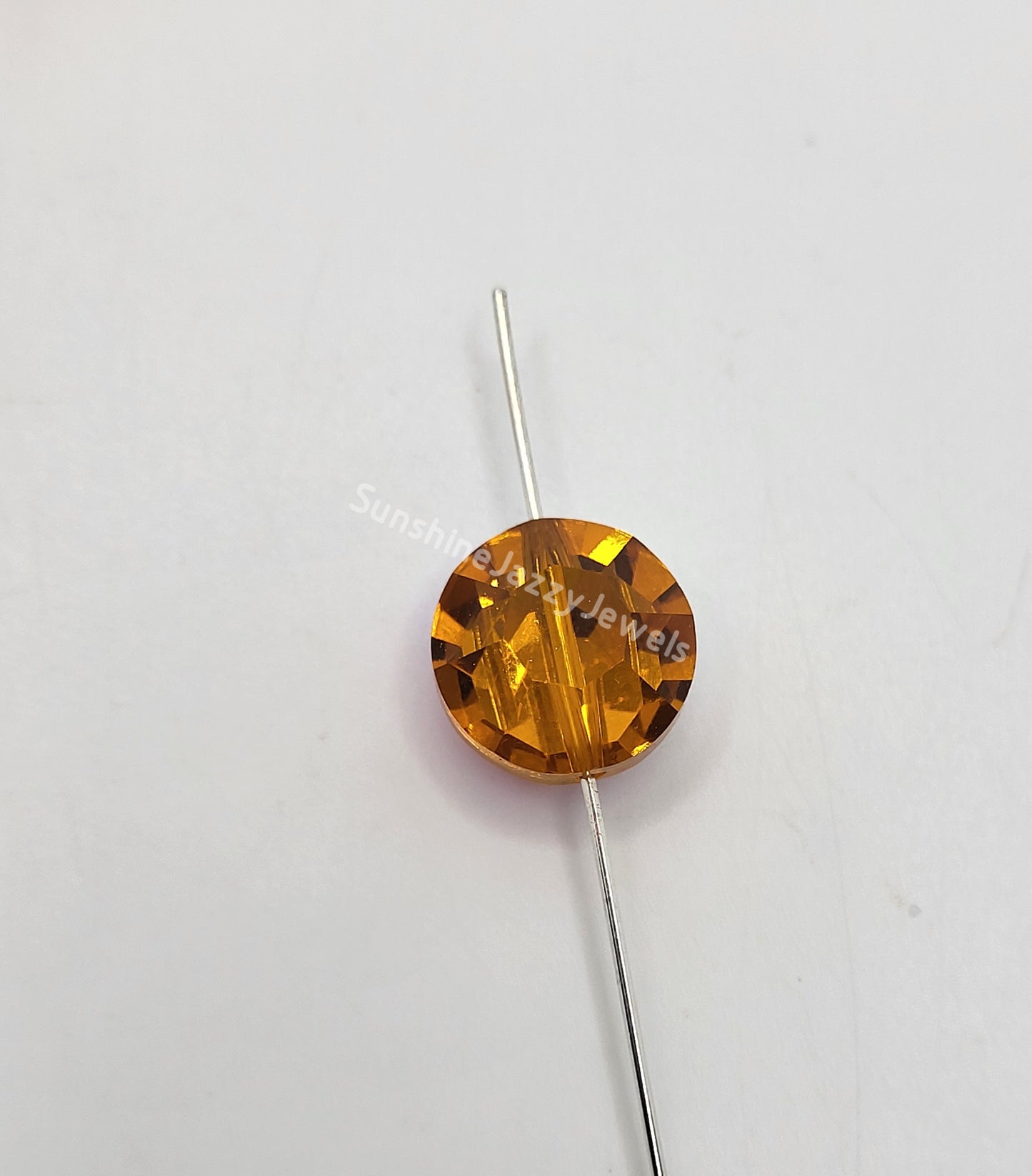 WEB EXCLUSIVE - #5100 - 4pc Swarovski Crystal Sun AB 14mm Lentil Beads