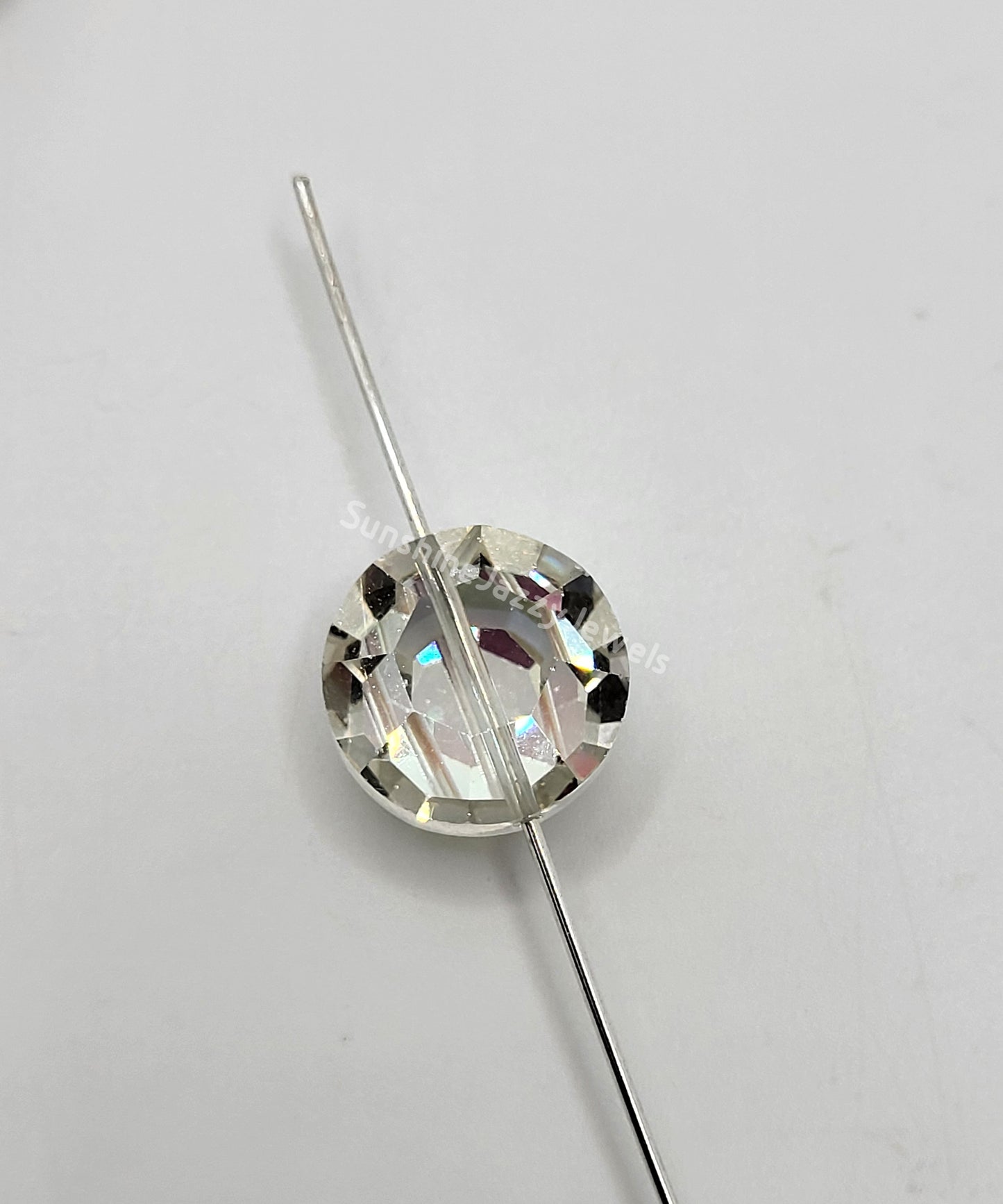 WEB EXCLUSIVE - #5100 - 4pc Swarovski Crystal Vitrail Light 14mm Lentil Beads