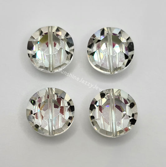 WEB EXCLUSIVE - #5100 - 4pc Swarovski Crystal Vitrail Light 14mm Lentil Beads