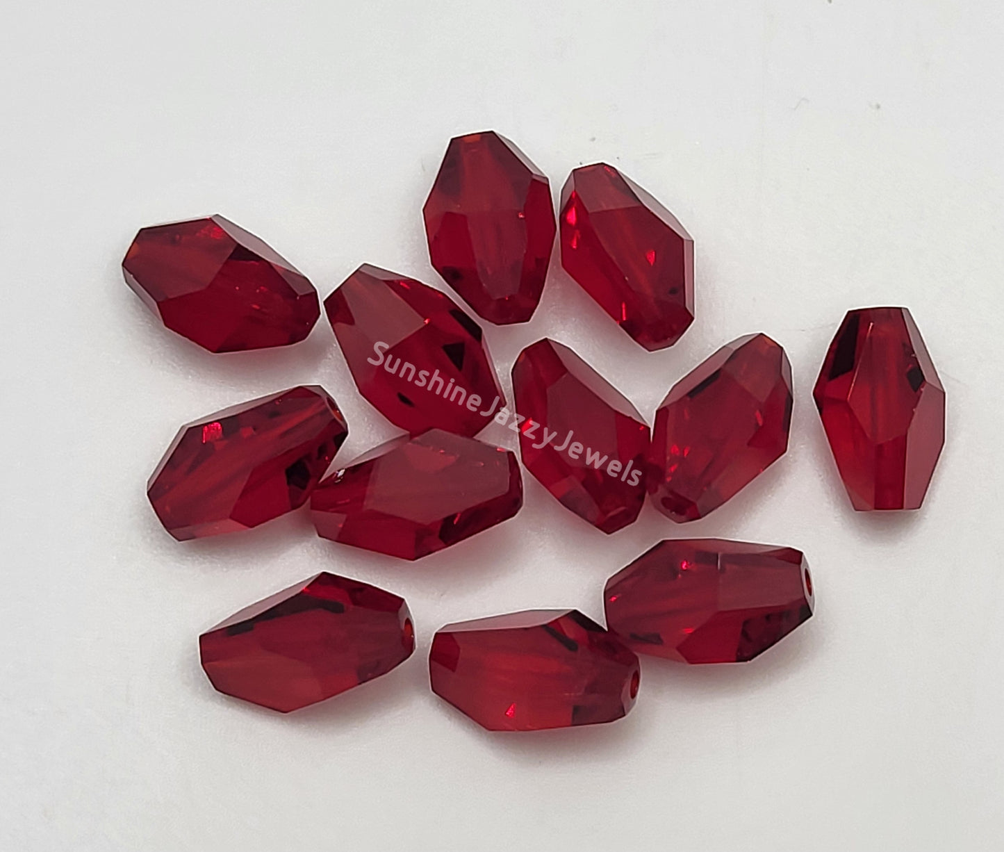 #5203 - Swarovski Crystal 12x8mm Polygon Beads; 4 Beads per Pack