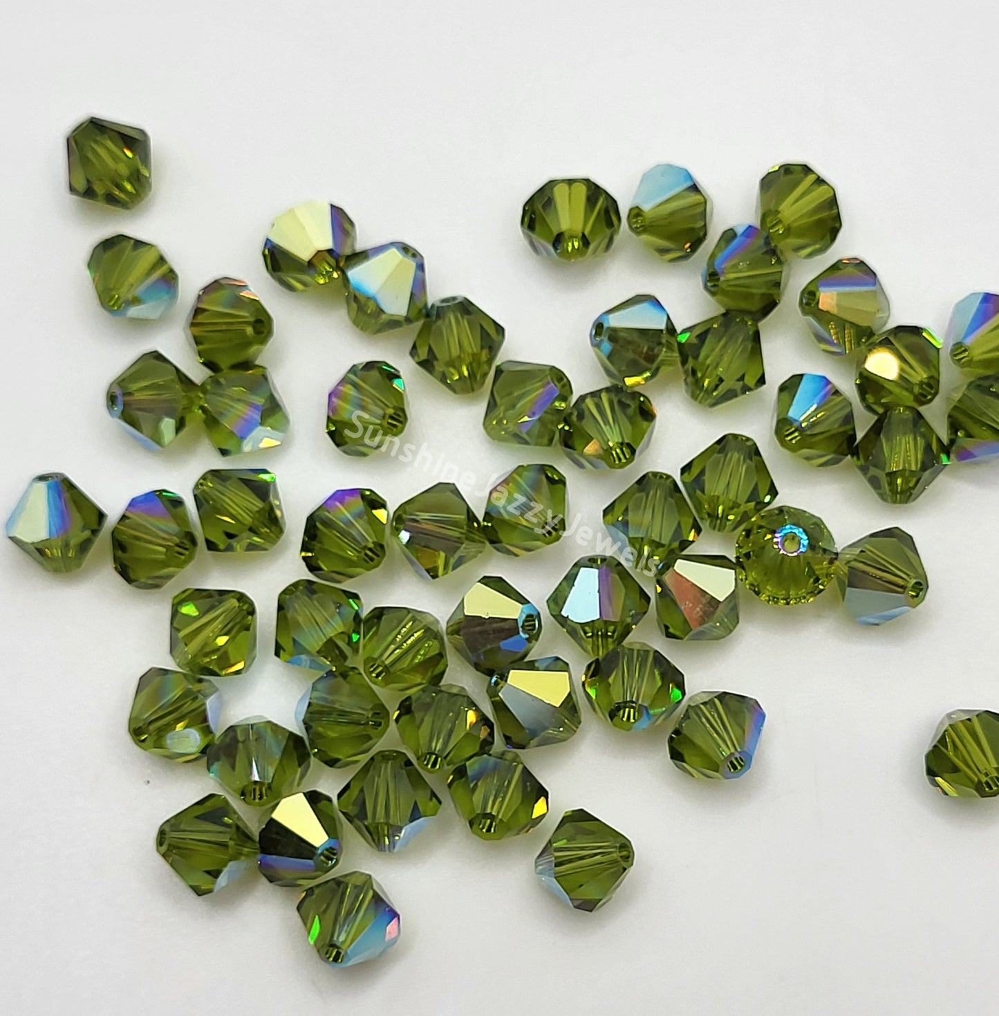 #5328 - Swarovski Crystal 6mm Bicone w/ AB Finish; 12pc per pack