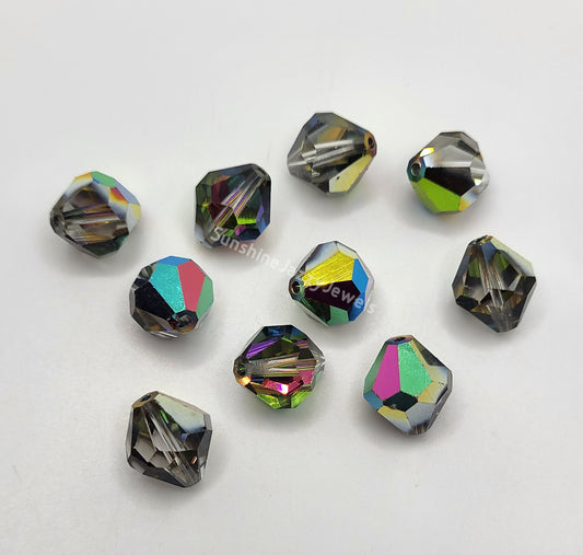 #5304 - Swarovski Crystal Rose 12mm Rounded Bicone Beads; 6pc per pack