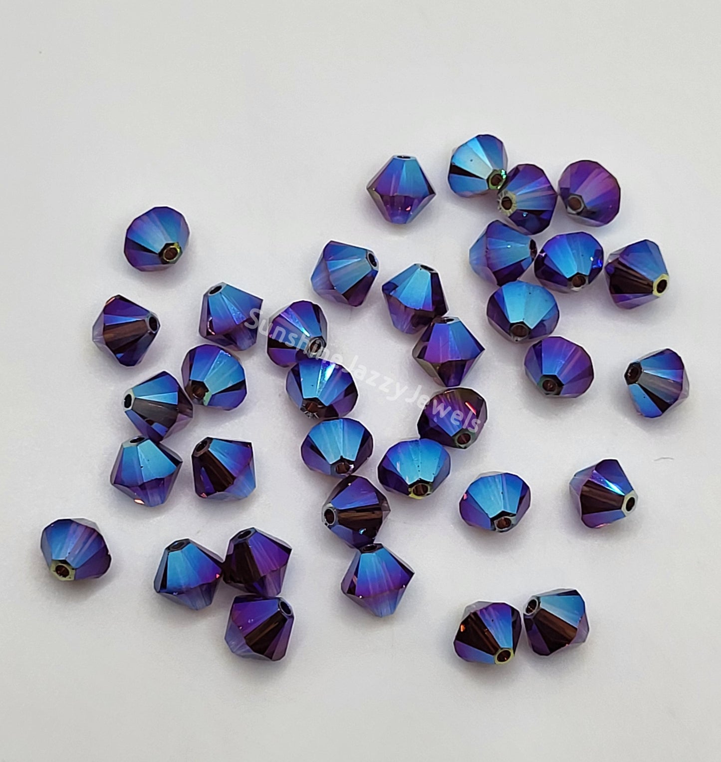 #5328 - Swarovski Crystal 6mm AB2X Bicone Beads; 12pc per pack