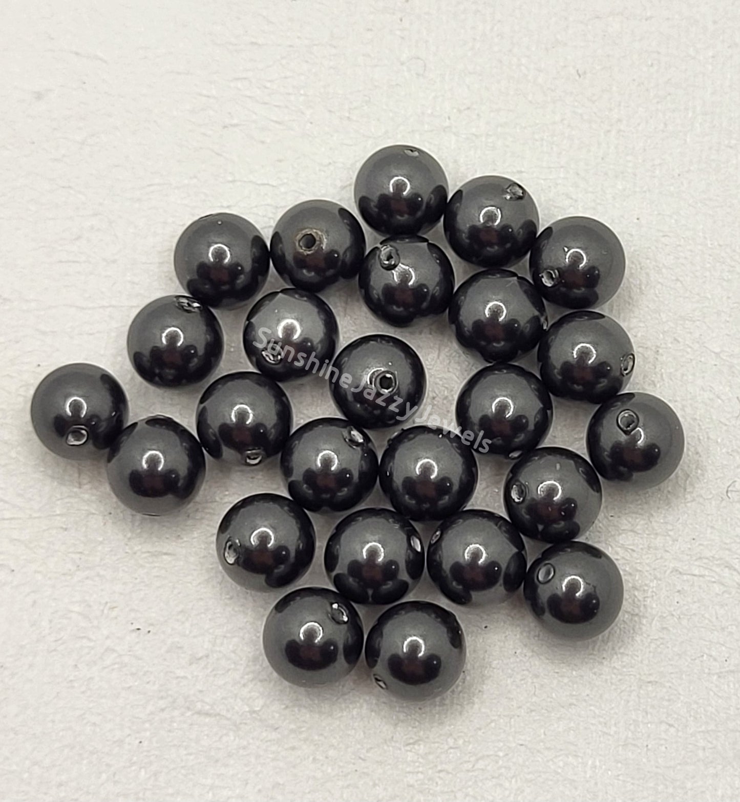 #5810 - Swarovski Crystal 6mm Round Pearl Beads; 25pc per pack