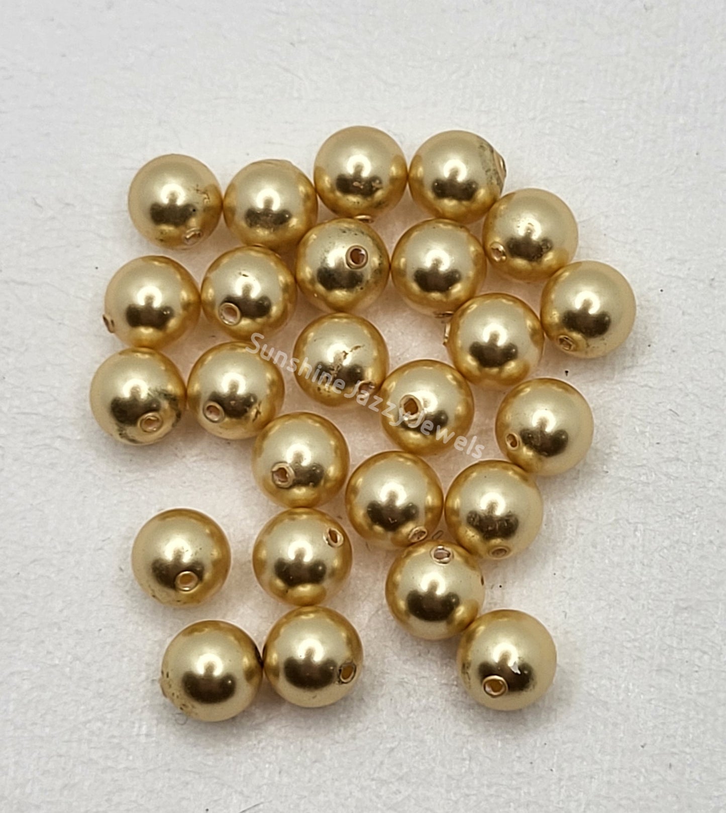 #5810 - Swarovski Crystal 6mm Round Pearl Beads; 25pc per pack
