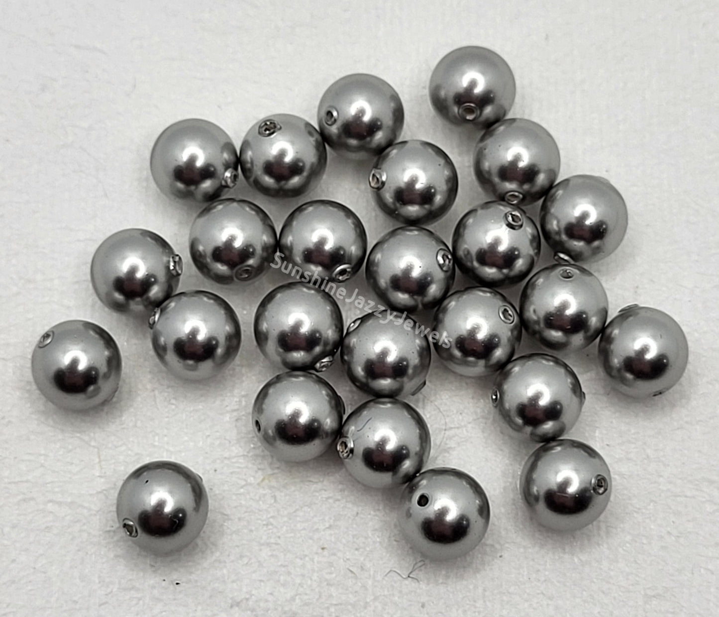 #5810 - Swarovski Crystal 6mm Round Pearl Beads; 25pc per pack