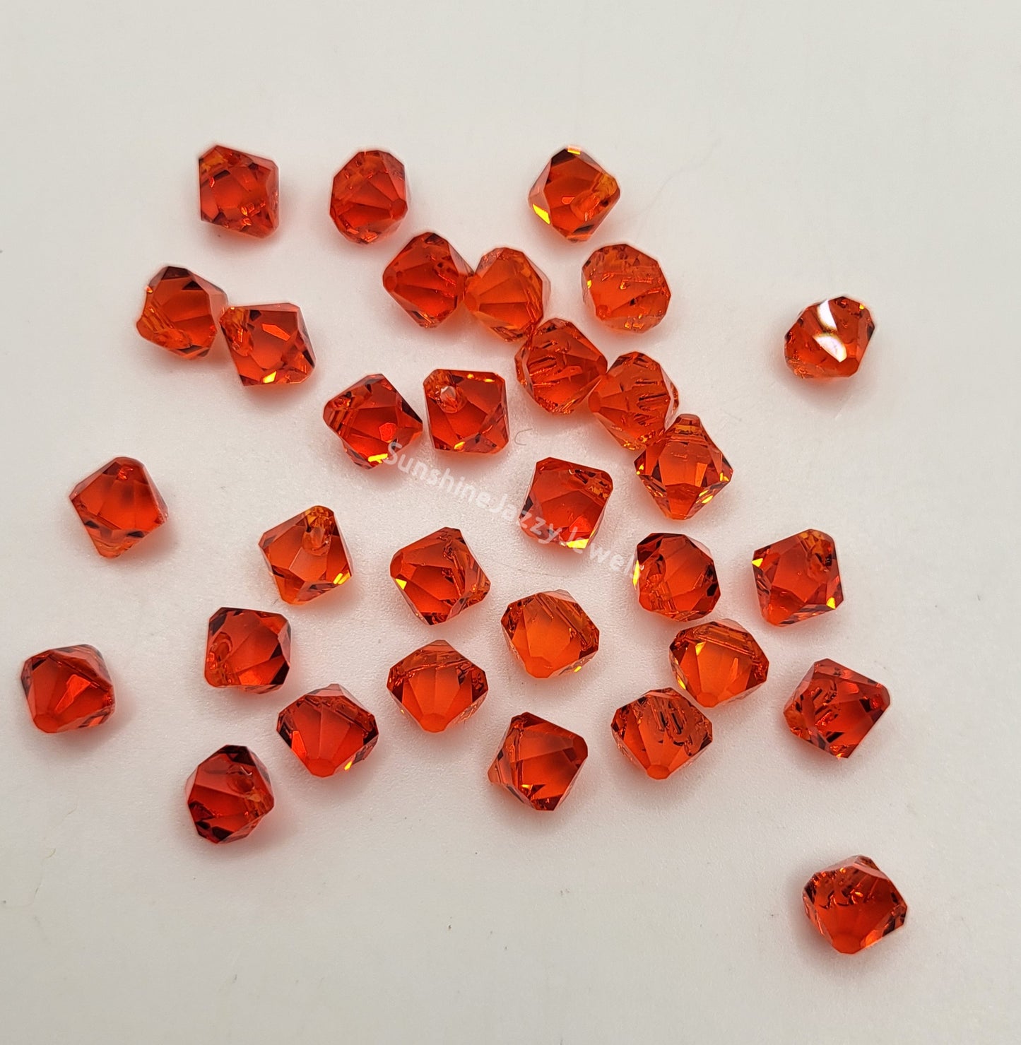 #6301 - Swarovski Crystal 6mm Bicone Pendant; Top Drilled; Many Colors! 12pc