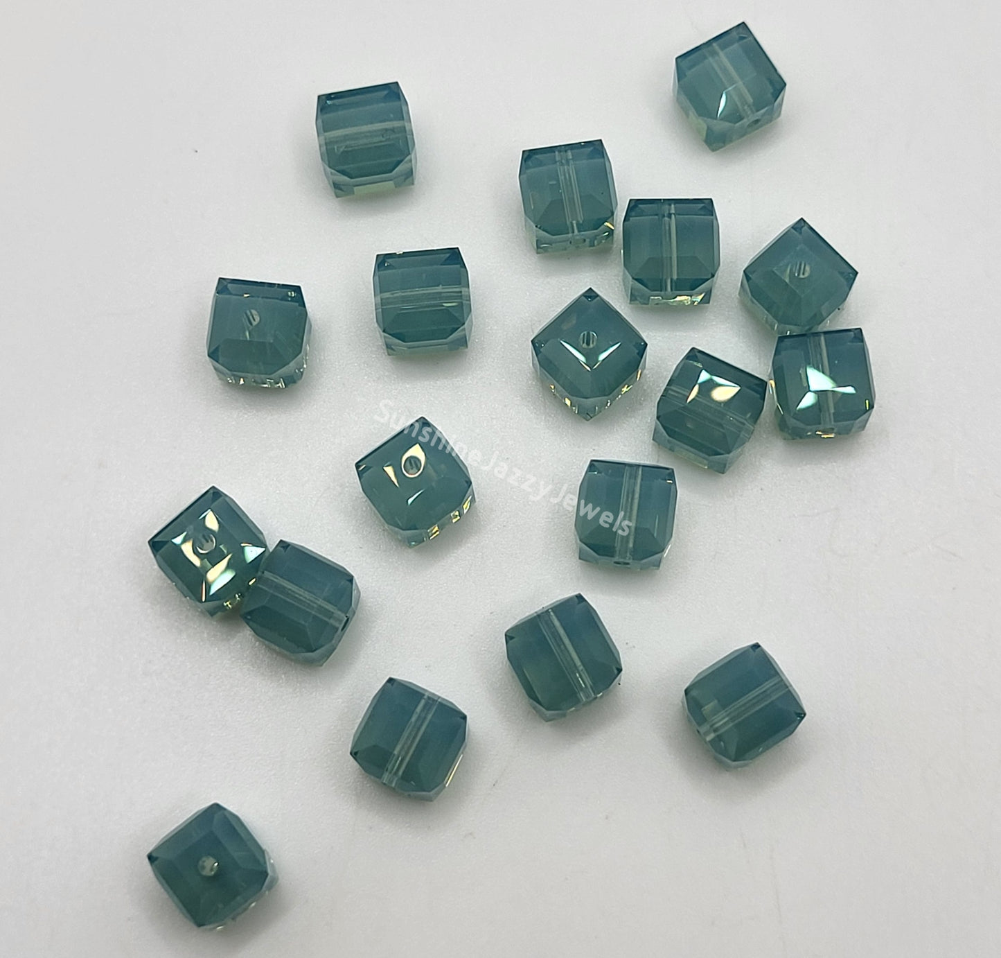 #5601 - Swarovski Crystal 6mm Cube Beads; Classic Colors; 6pc per pack