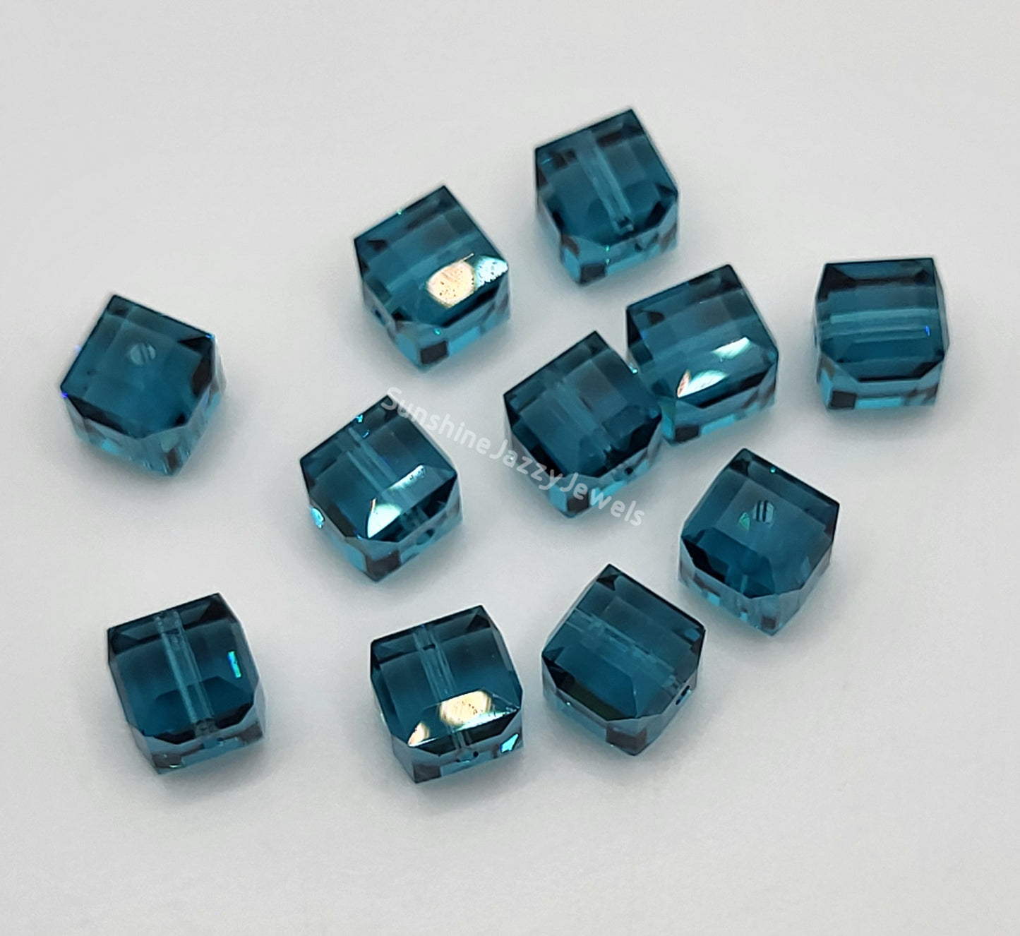 #5601 - Swarovski Crystal 6mm Cube Beads; Classic Colors; 6pc per pack