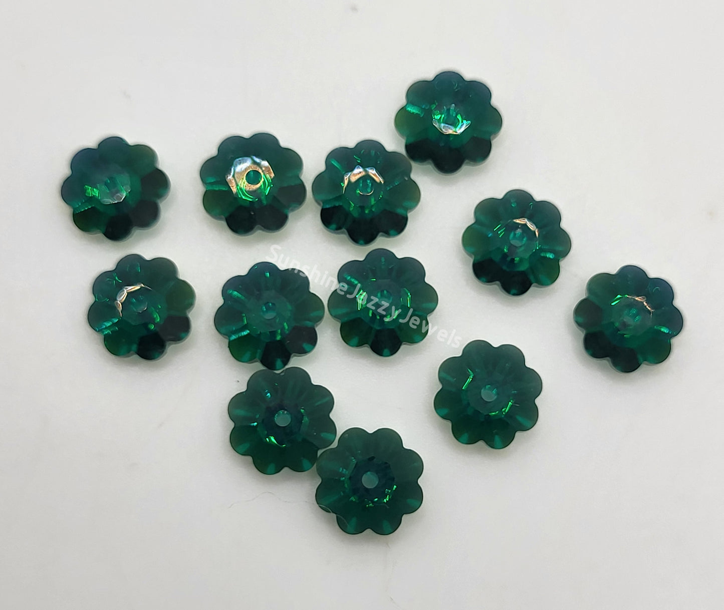 #3700 - Swarovski Crystal 8mm Margarita Beads; Sew On Button; 12pc per pack
