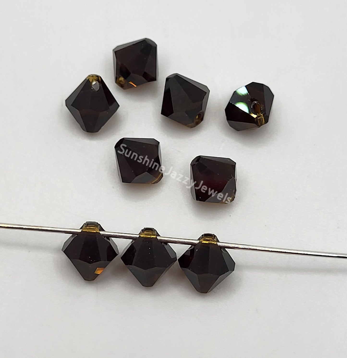 #6301 - Swarovski Crystal 8mm Bicone Pendant; Top Drilled; Many Colors! 12pc
