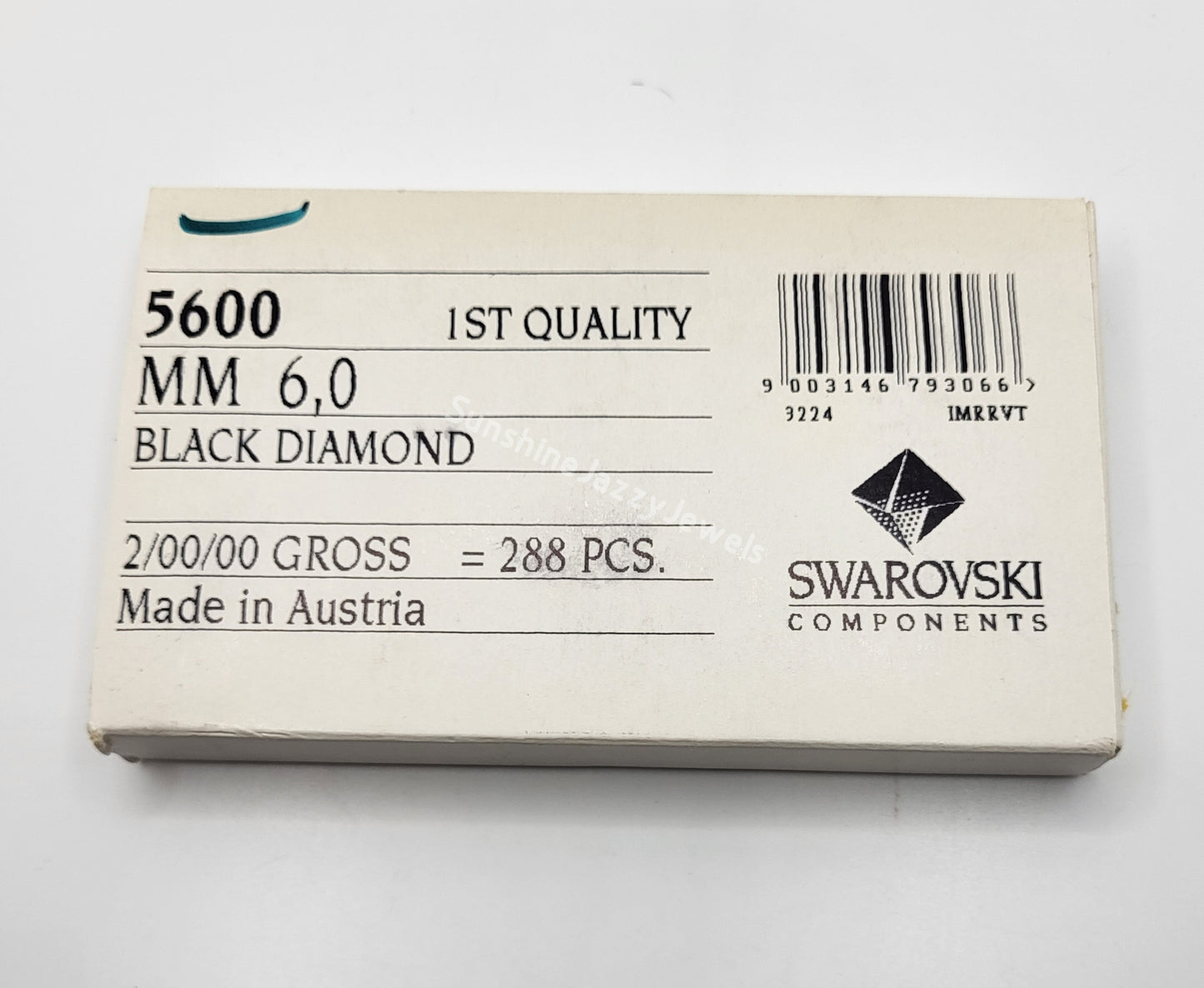 #5600 - Swarovski Crystal 6mm Diagonal Cube Beads; 6pc per pack