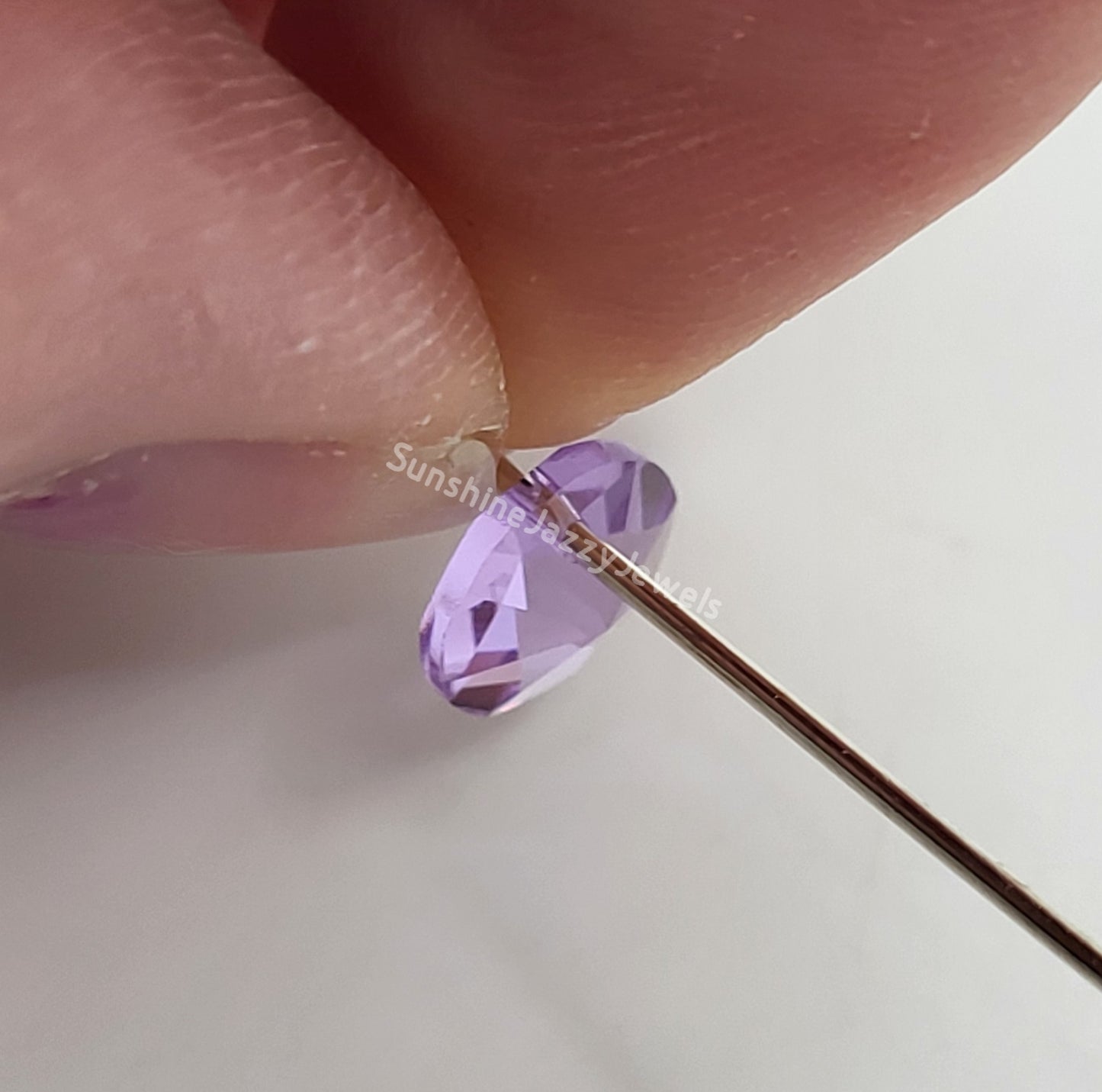 #6200 - 6pc Swarovski Crystal Violet 8mm Rivoli Pendants; LAST ONE