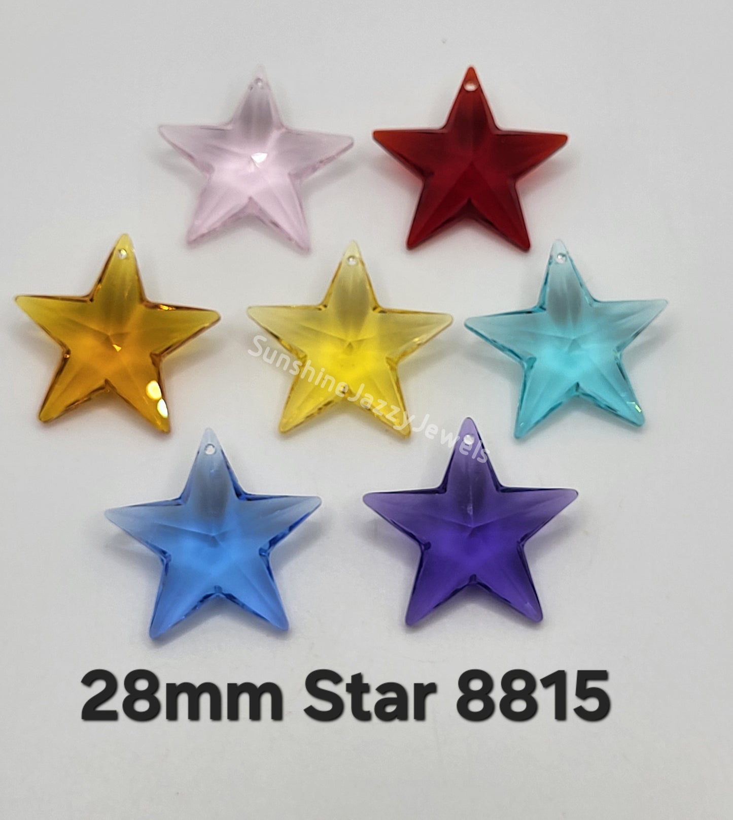 #8815 - Swarovski Crystal 28mm Star Pendant/ Prism; Many Color Choices!