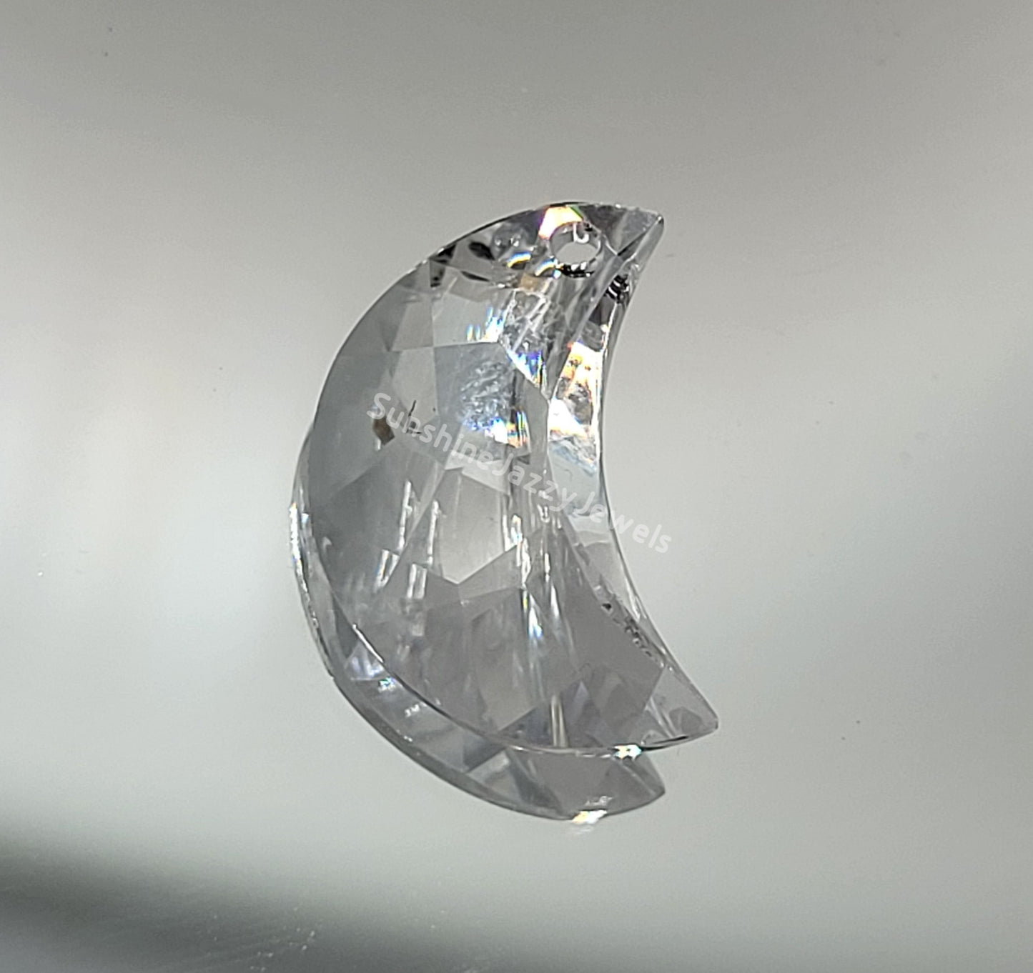 #8816 - Swarovski Crystal 20mm Moon Pendant/ Prism; 2 Colors