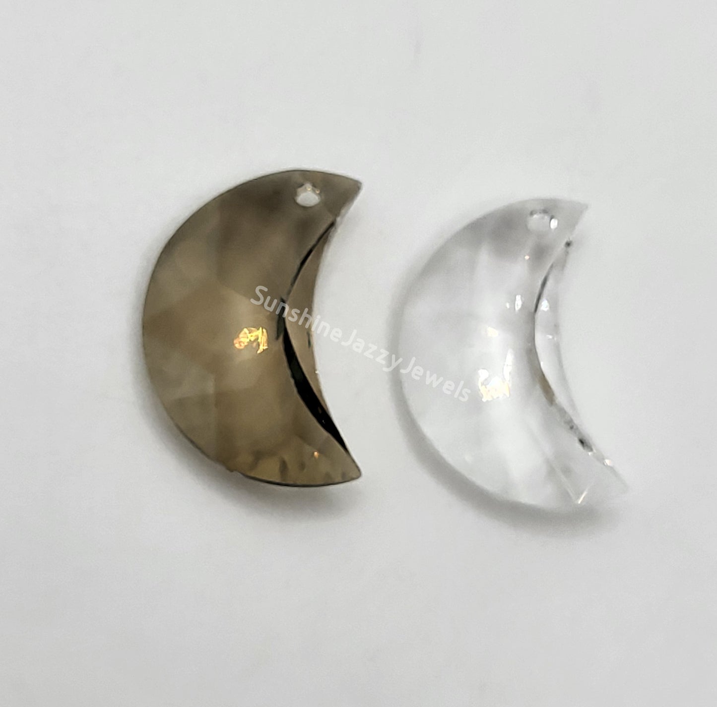 #8816 - Swarovski Crystal 20mm Moon Pendant/ Prism; 2 Colors