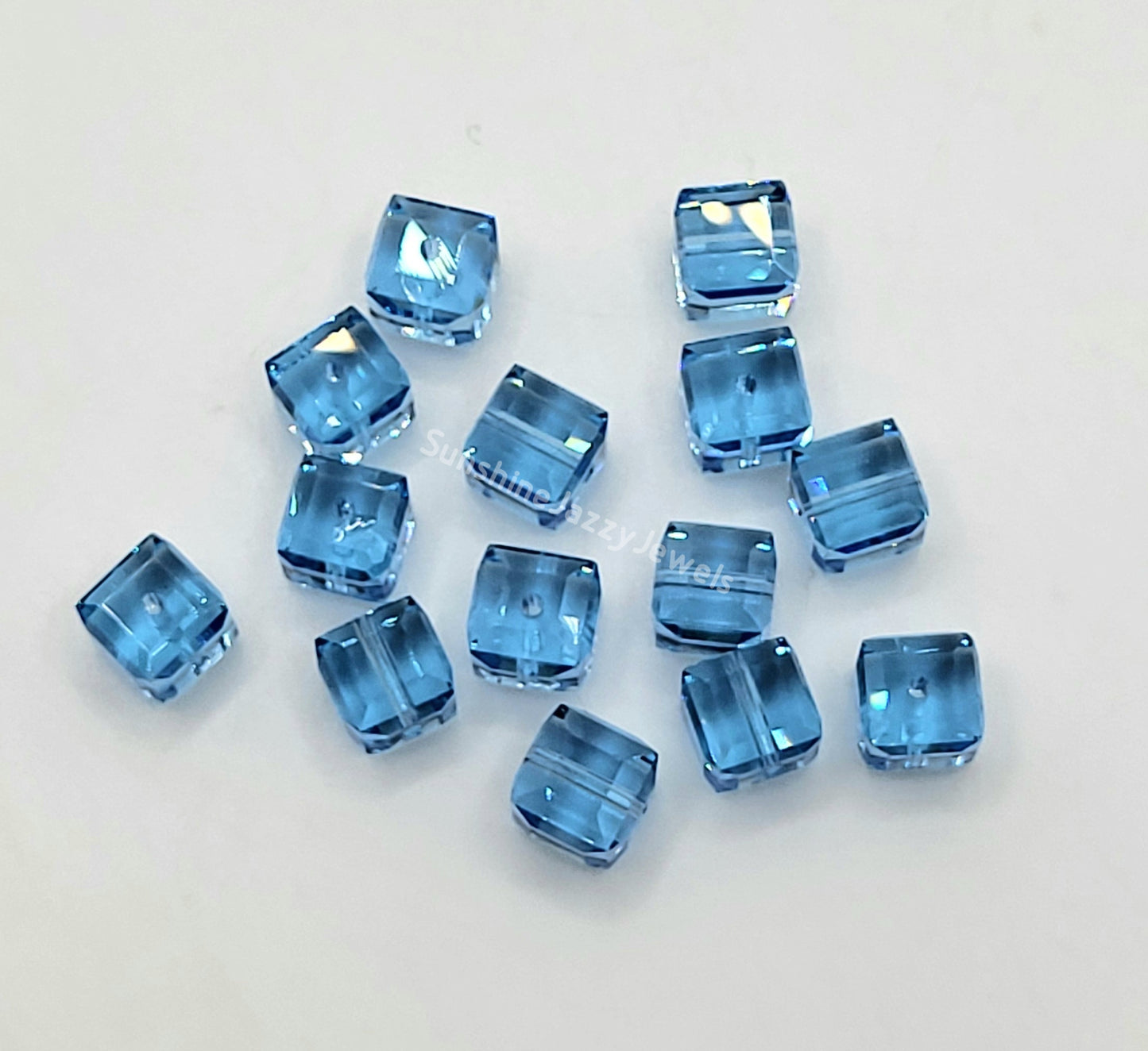 #5601 - Swarovski Crystal 6mm Cube Beads; Classic Colors; 6pc per pack