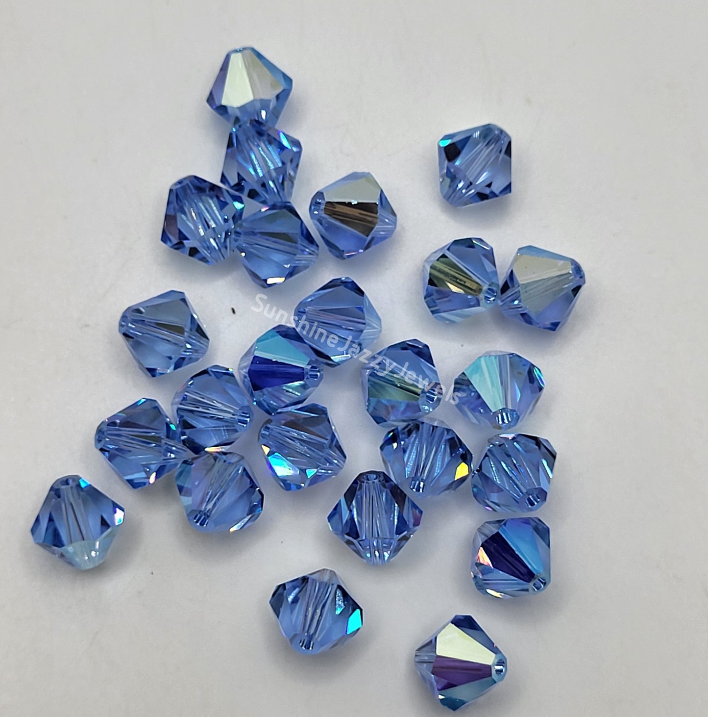 #5328 - Swarovski Crystal 8mm Bicone w/ AB Finish; Many Colors; 12pc per pack