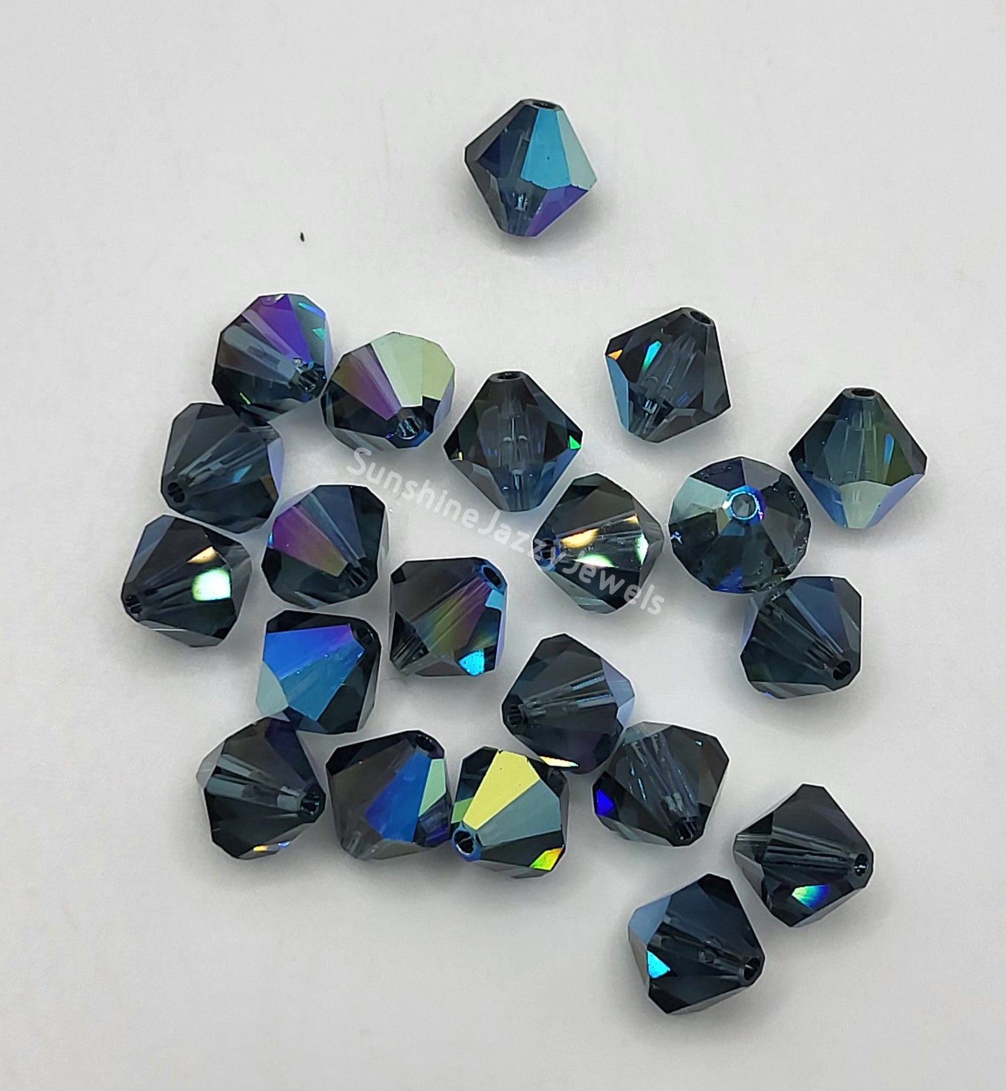 #5328 - Swarovski Crystal 8mm Bicone w/ AB Finish; Many Colors; 12pc per pack
