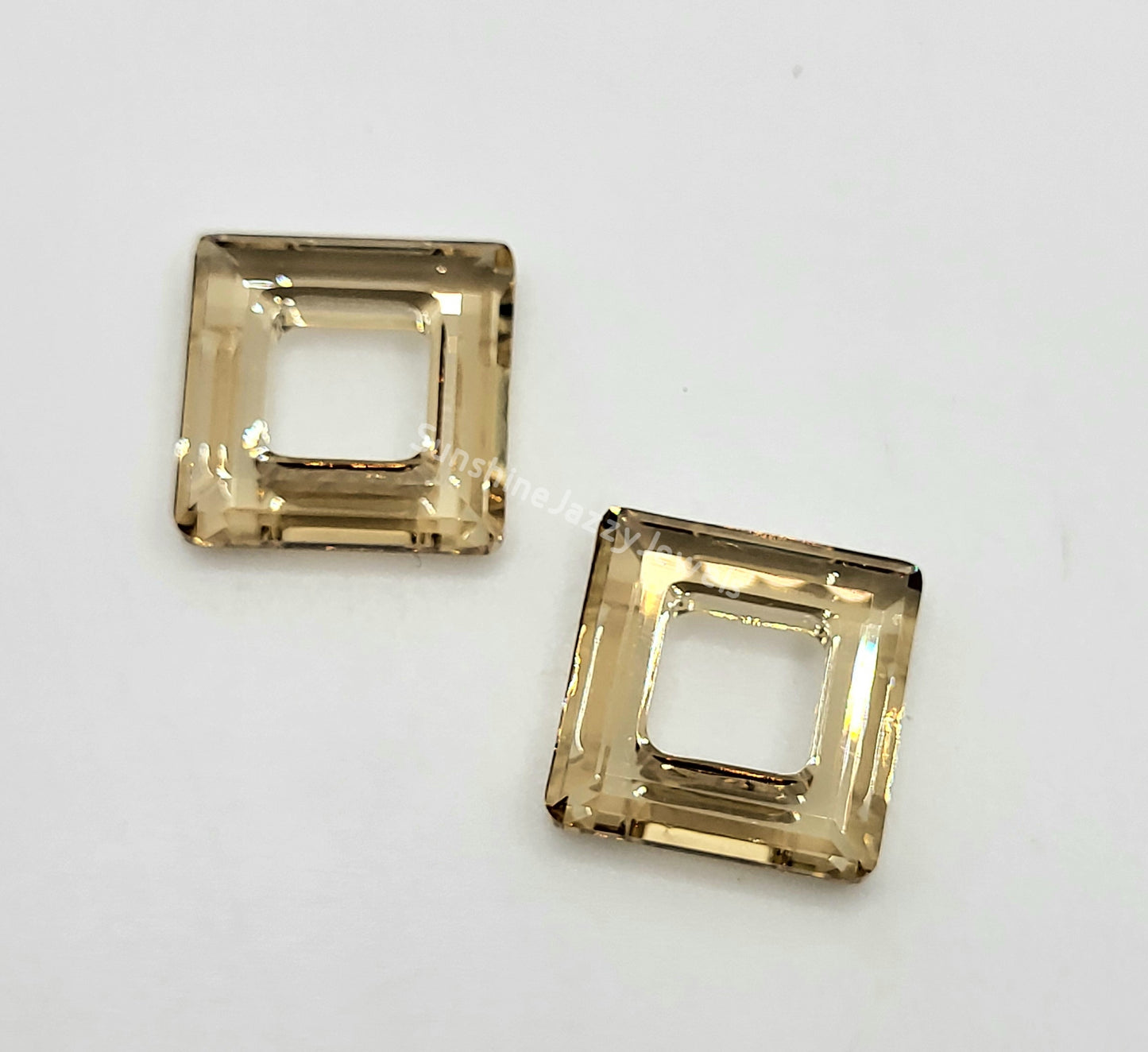 #4439 - Swarovski Crystal 14mm Square Cosmic Ring Fancy Stone; Multiple Colors