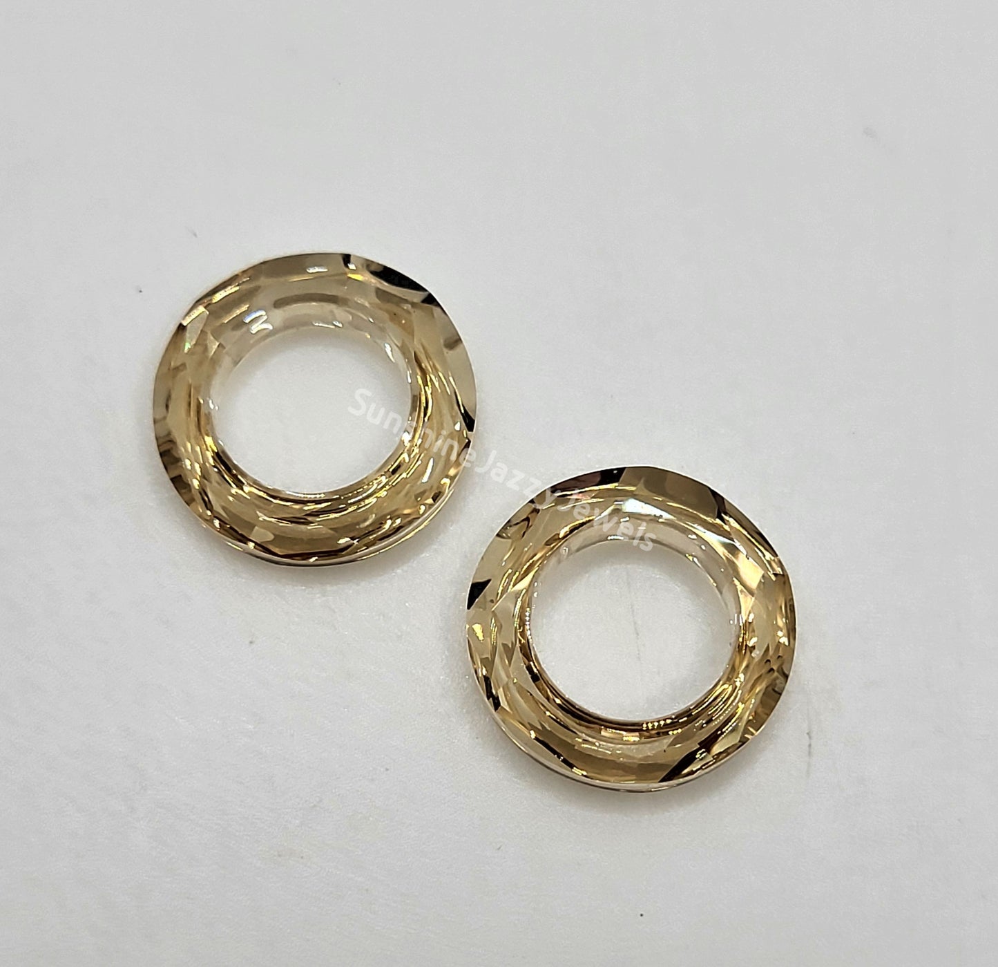 #4139 - Swarovski Crystal 14mm Round Cosmic Ring Fancy Stone; Multiple Colors