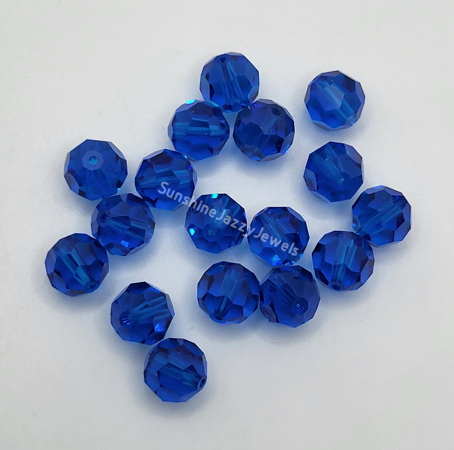 #5000 - Swarovski Crystal 8mm Faceted Round Beads; Classic Colors; 6pc per pack
