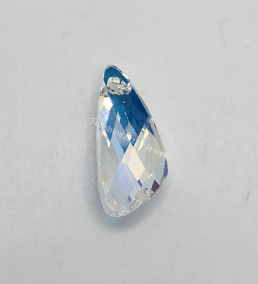 #6690 - Swarovski Crystal Clear AB 23mm Wing Pendant; LAST ONE