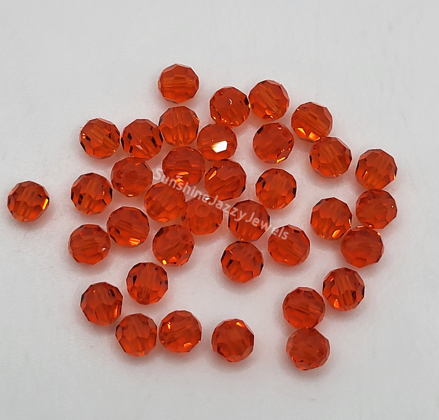 #5000 - Swarovski Crystal 4mm Faceted Round Beads; Classic Colors; 24pc per pack