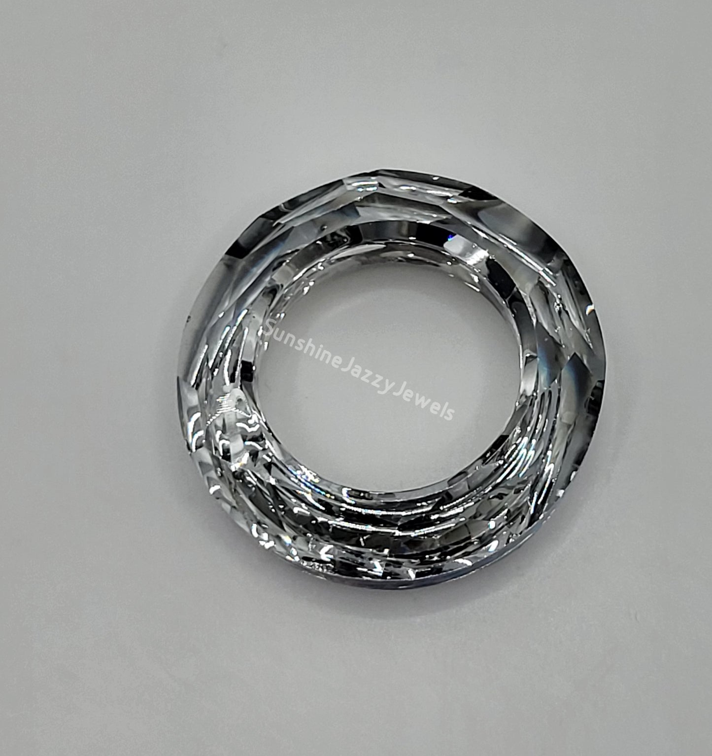 #4139 - Swarovski Crystal Comet Argent Light CAL 30mm Cosmic Ring ; LAST ONE