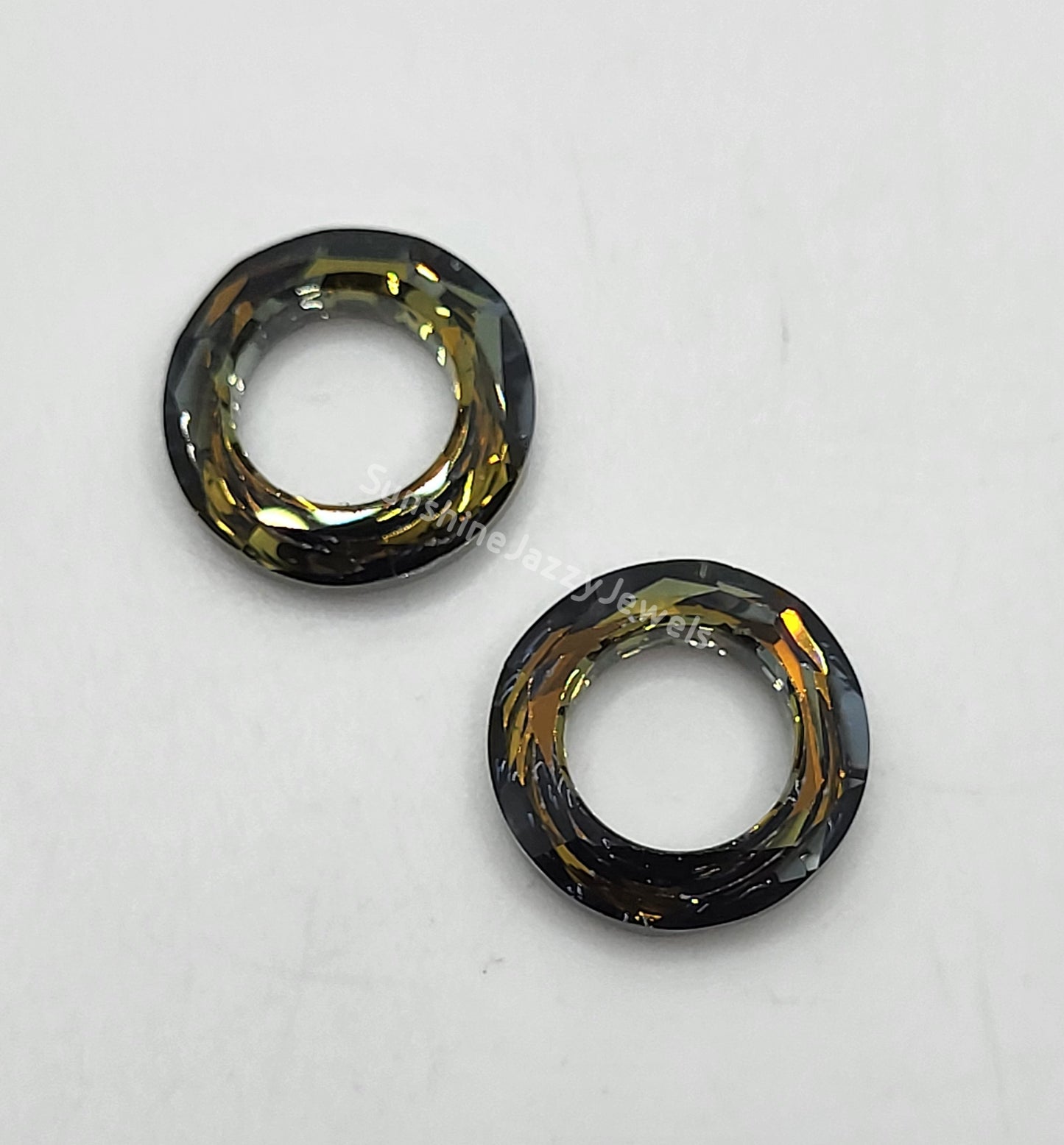 #4139 - Swarovski Crystal 14mm Round Cosmic Ring Fancy Stone; Multiple Colors
