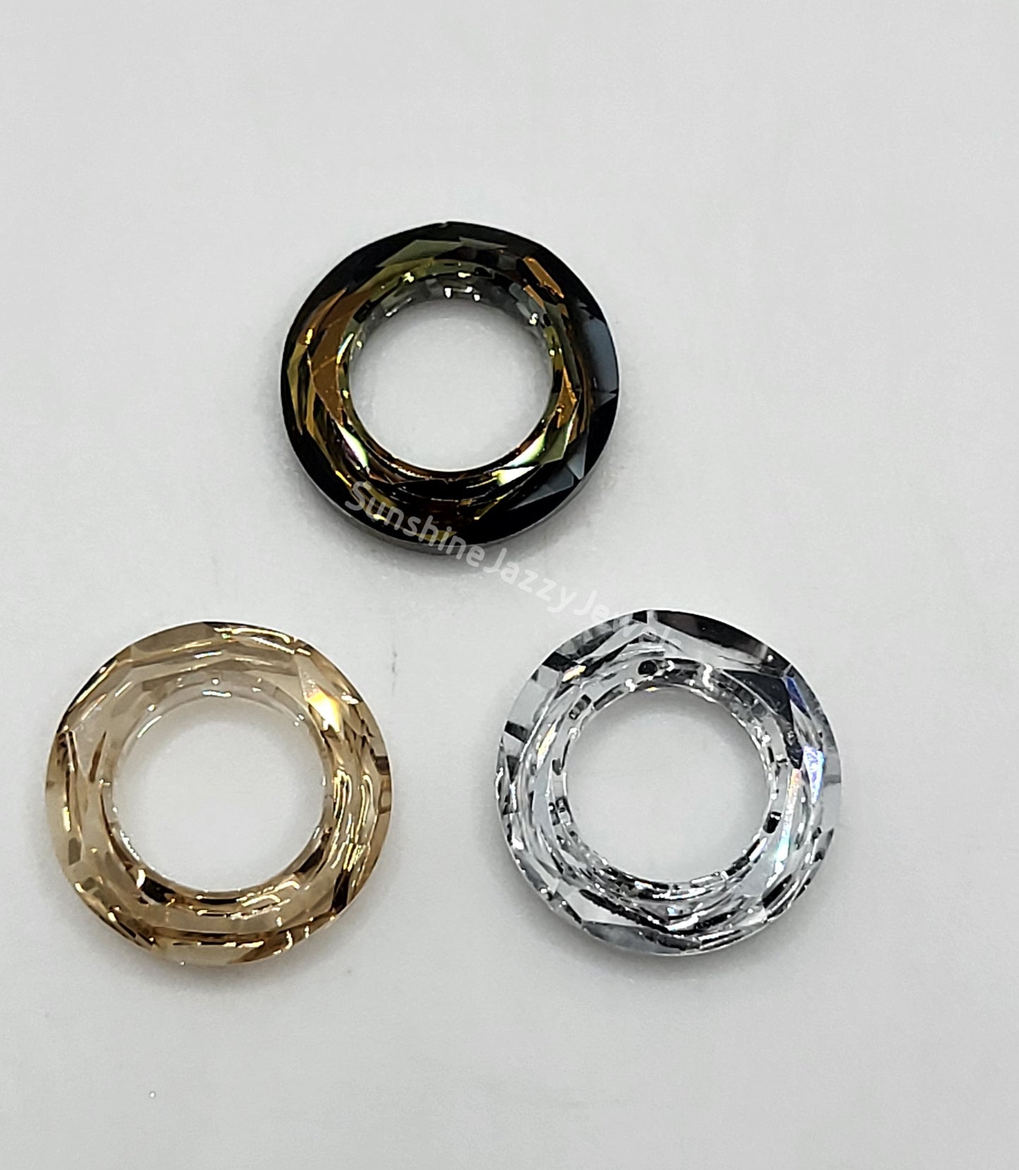 #4139 - Swarovski Crystal 14mm Round Cosmic Ring Fancy Stone; Multiple Colors