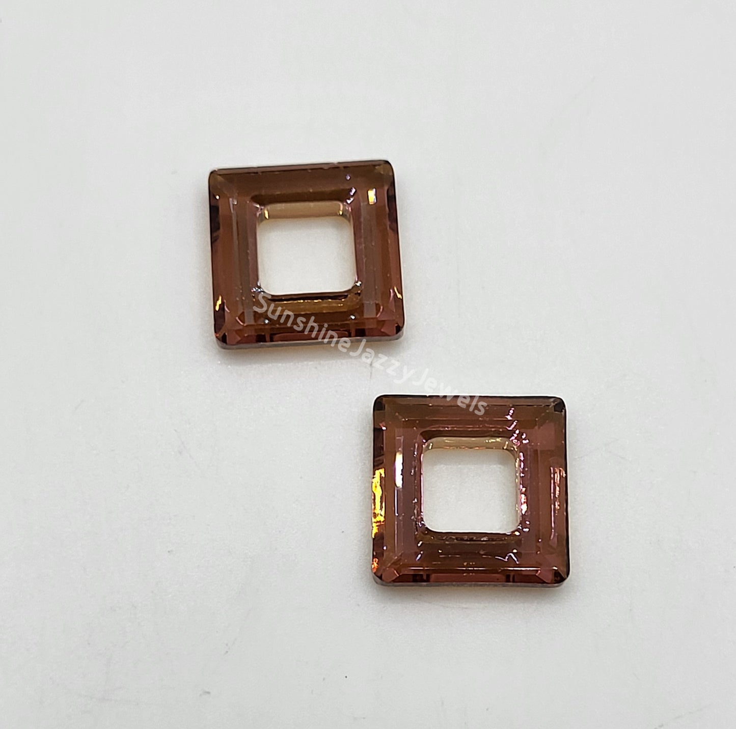 #4439 - Swarovski Crystal 14mm Square Cosmic Ring Fancy Stone; Multiple Colors