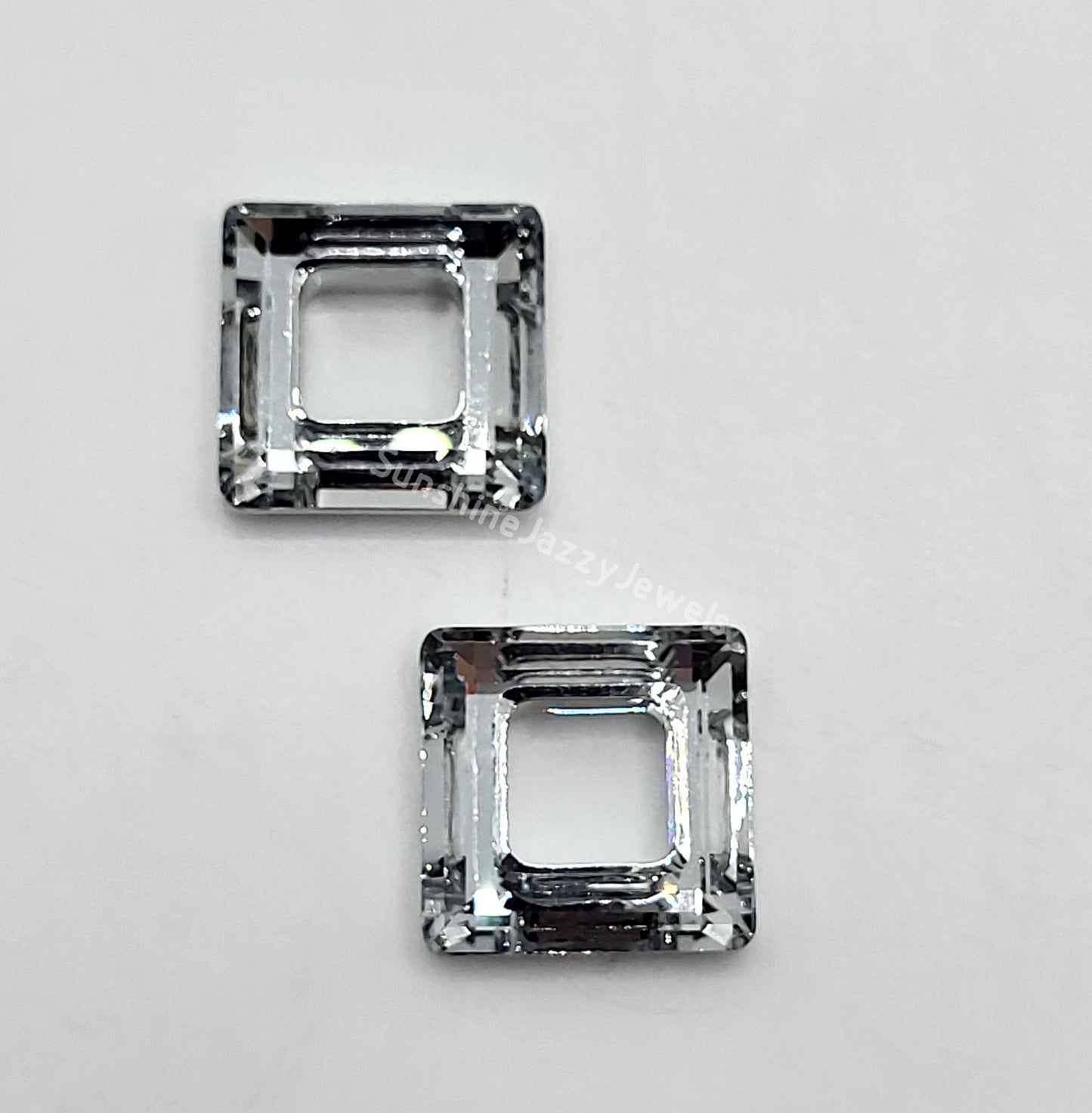 #4439 - Swarovski Crystal 14mm Square Cosmic Ring Fancy Stone; Multiple Colors