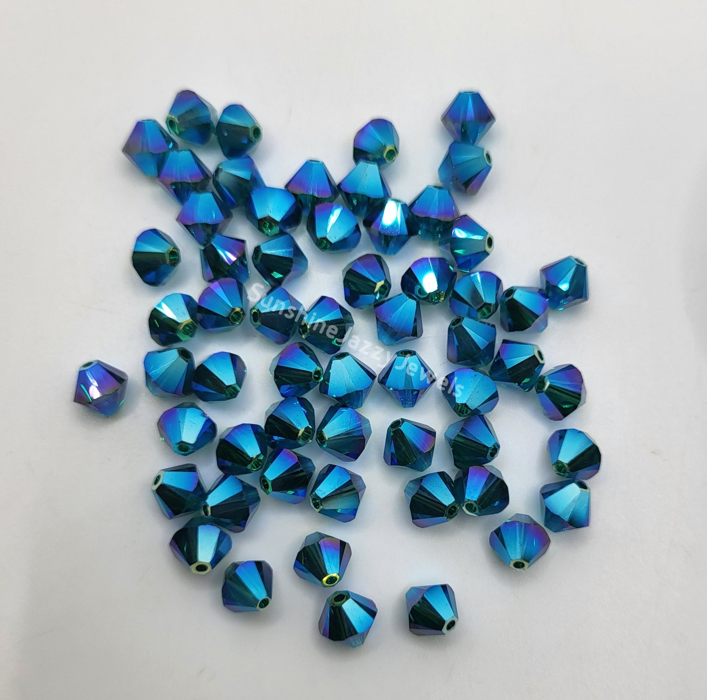 #5328 - Swarovski Crystal 6mm AB2X Bicone Beads; 12pc per pack