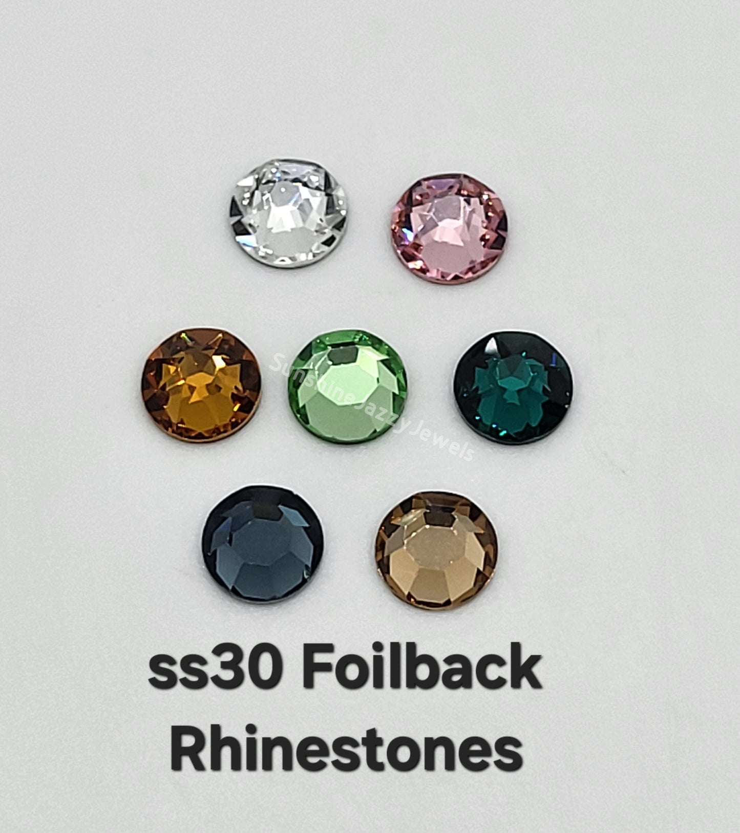 #2088 - Swarovski Crystal ss30 6mm Flatback Rhinestones; 12pc per pack