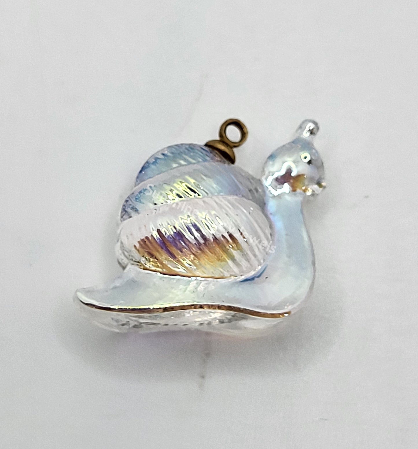 #6551 - Swarovski Crystal Snail Pendant; 2 Colors
